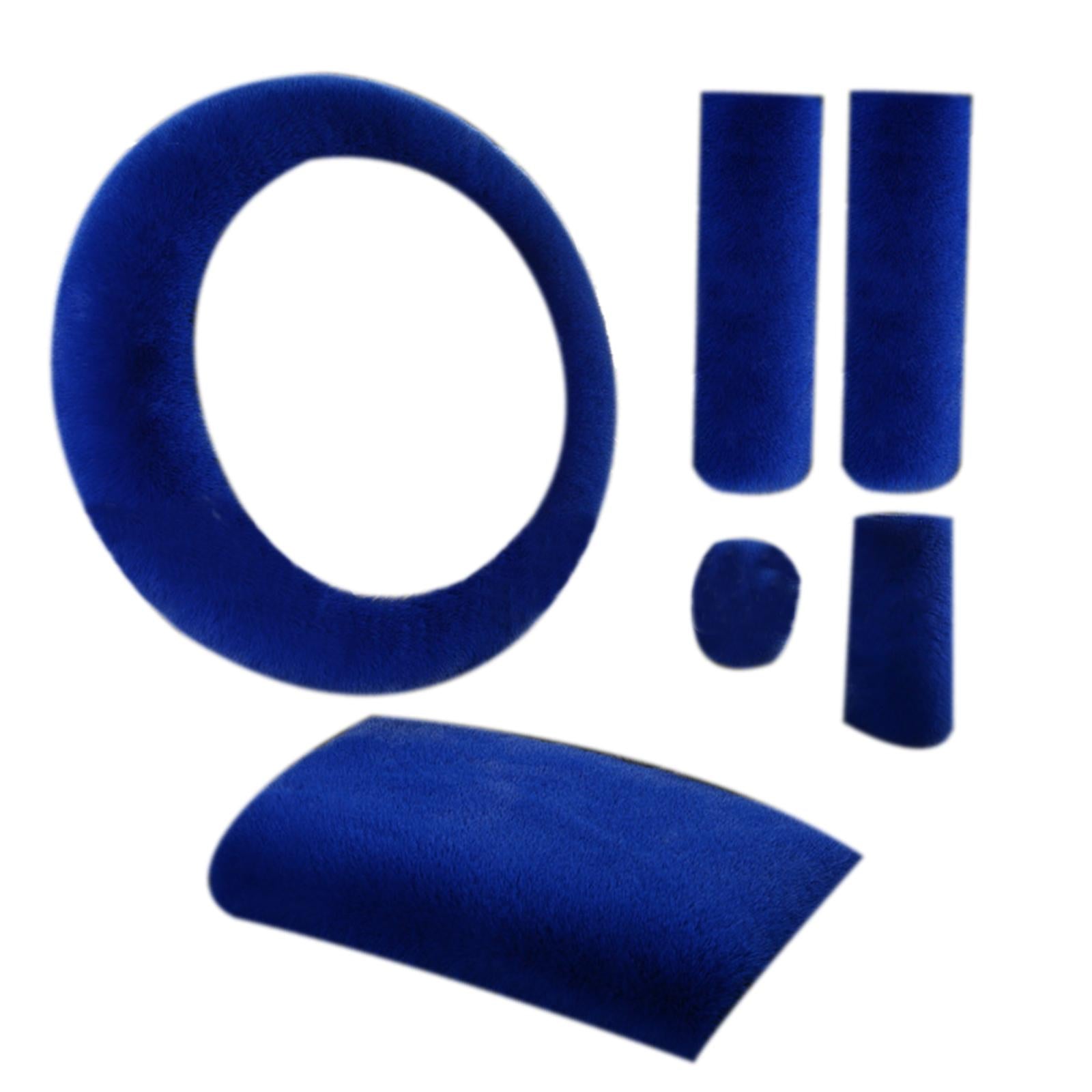 6Pcs Generic Soft Plush Steering Wheel Cover Steering Wheel Handle