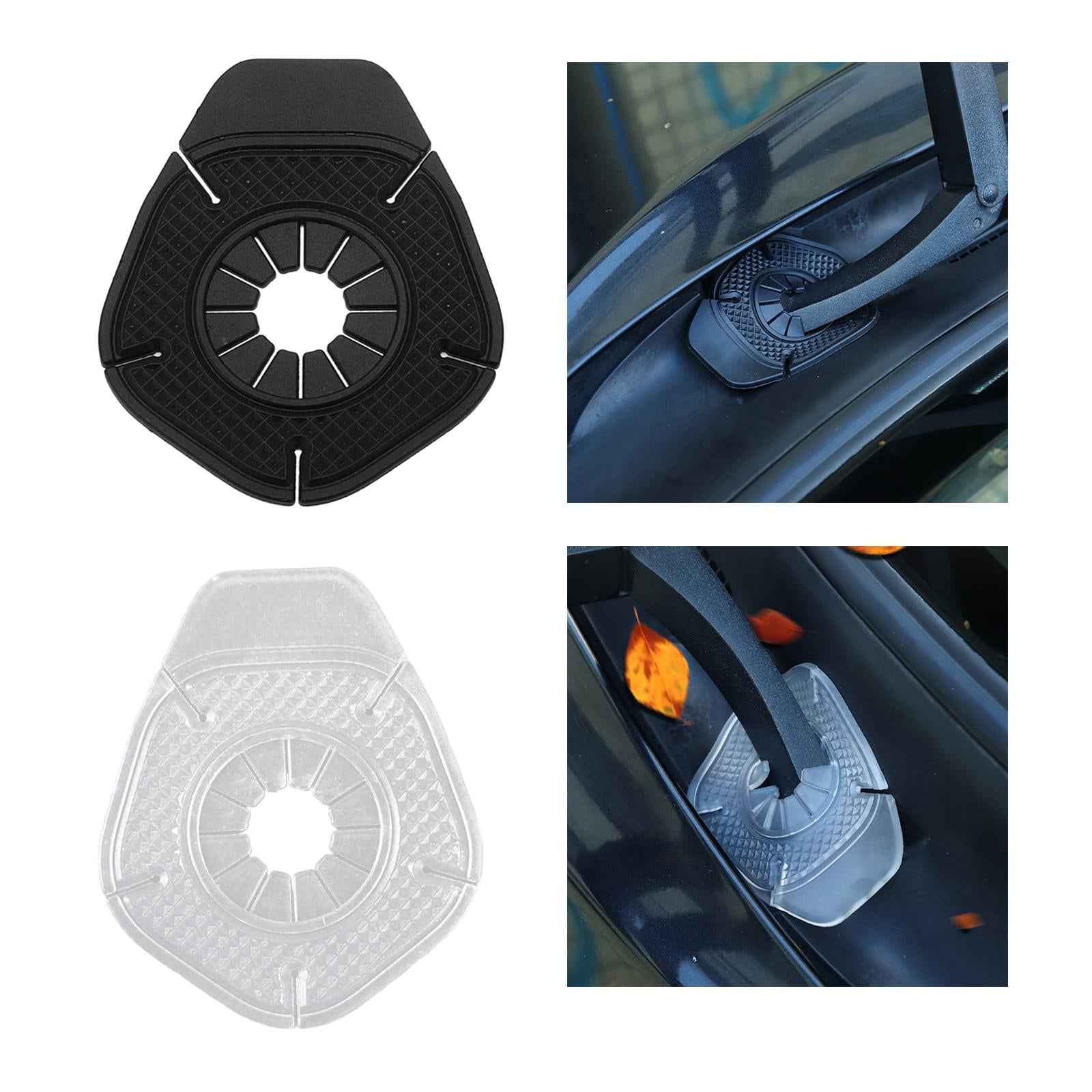 Generic Wiper Hole Pad Prevent Leaves Sturdy for Auto Trucks Automotive black