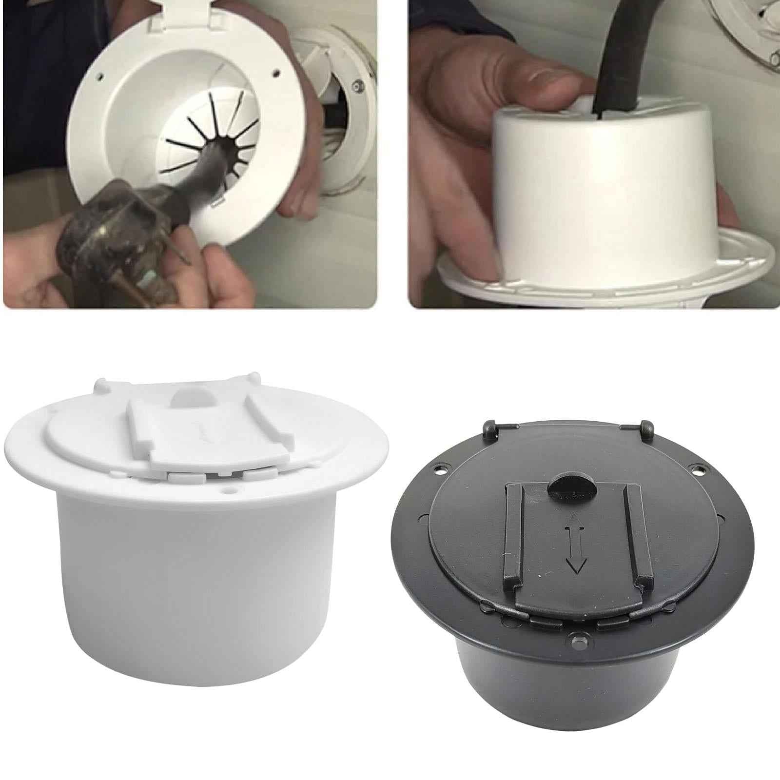 Generic Electrical Cable Hatch High Performance Round Power Cord Hatch Cover White