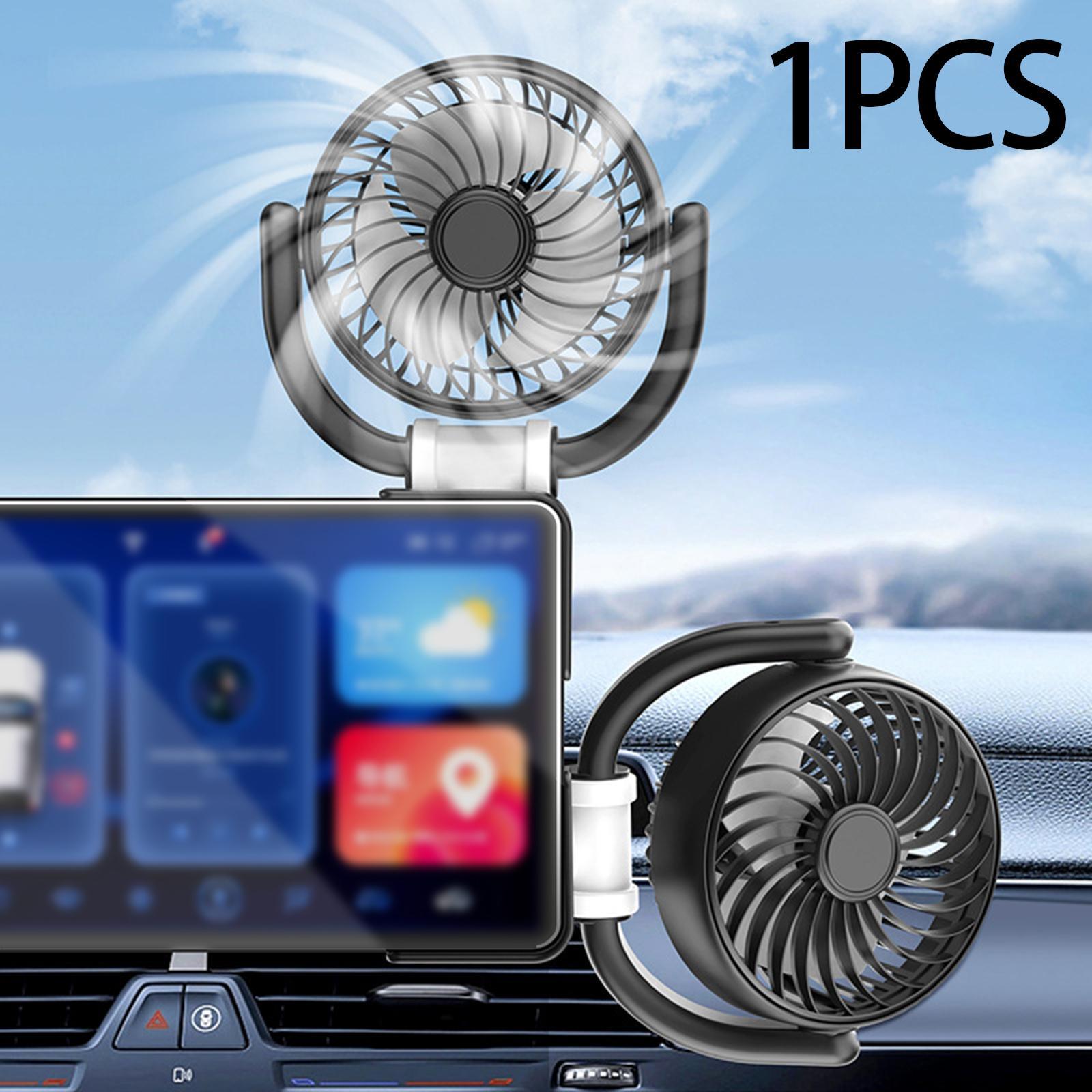 Car Fan USB Accessory 3 Level Speed Compact Vehicle Car Electric Cooling Fan