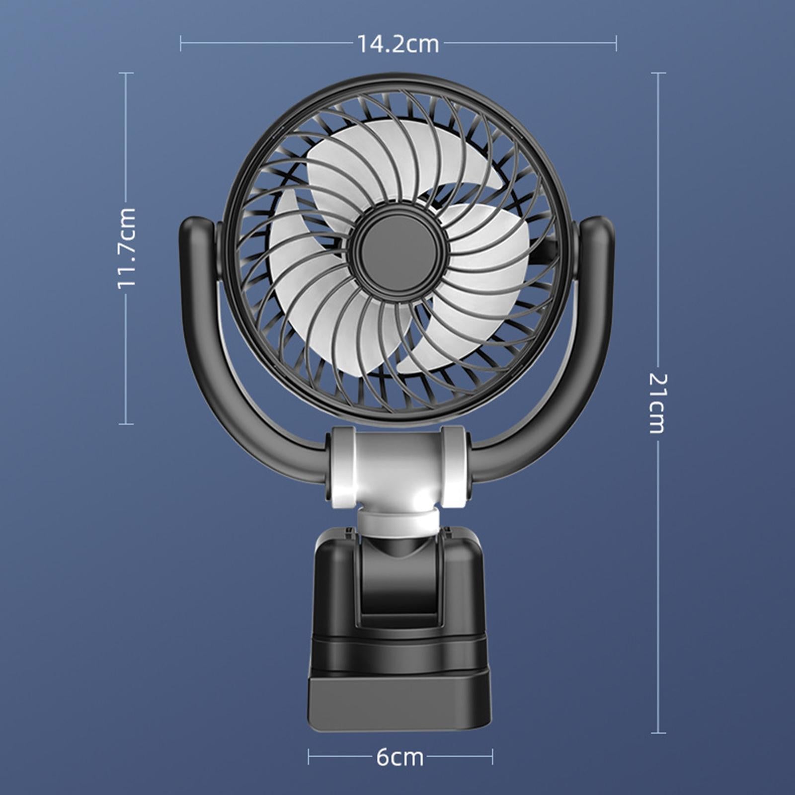 Car Fan USB Accessory 3 Level Speed Compact Vehicle Car Electric Cooling Fan