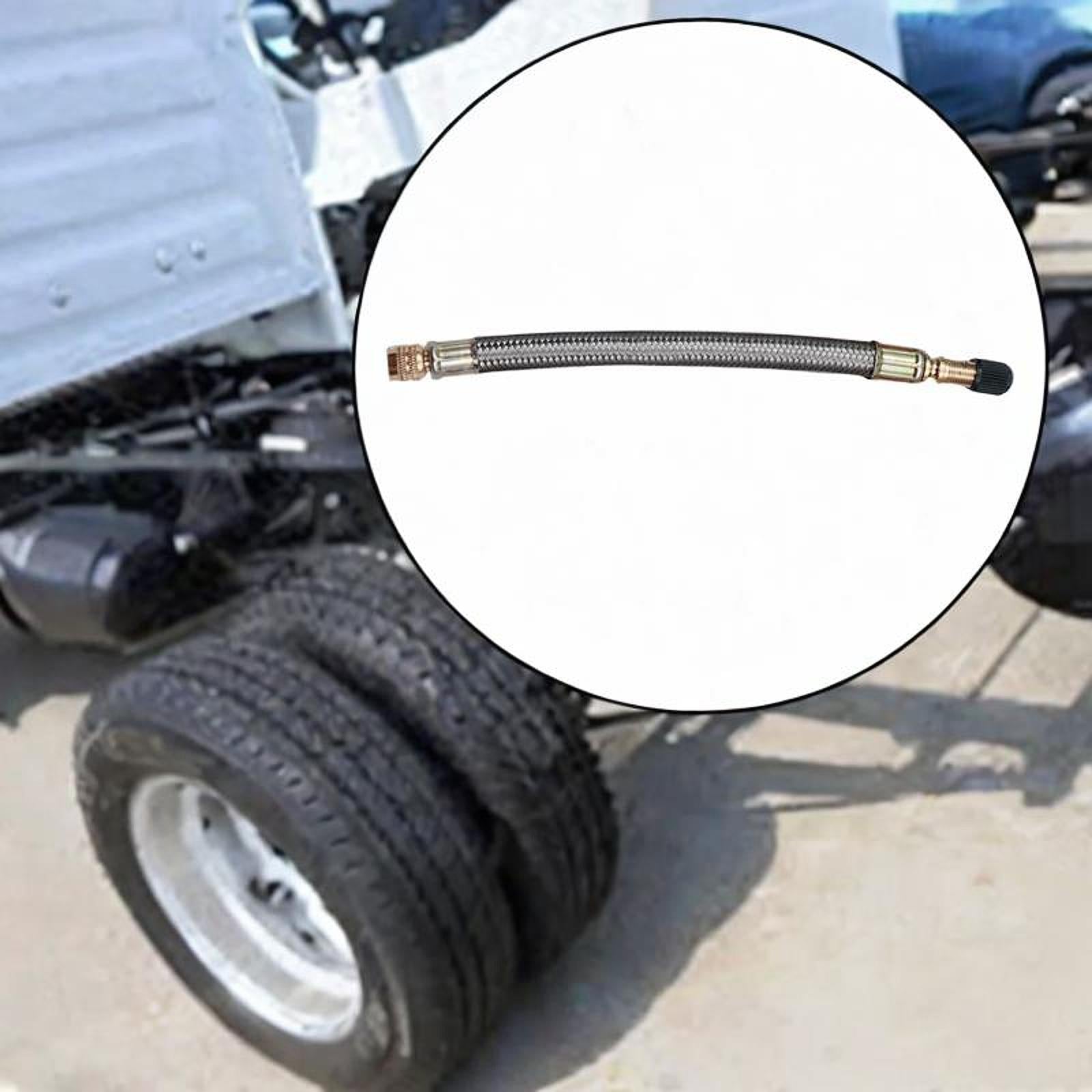 Tire Valve Extension Adapter for Bicycles Portable Air Compressor Bikes 180mm metal sleeve