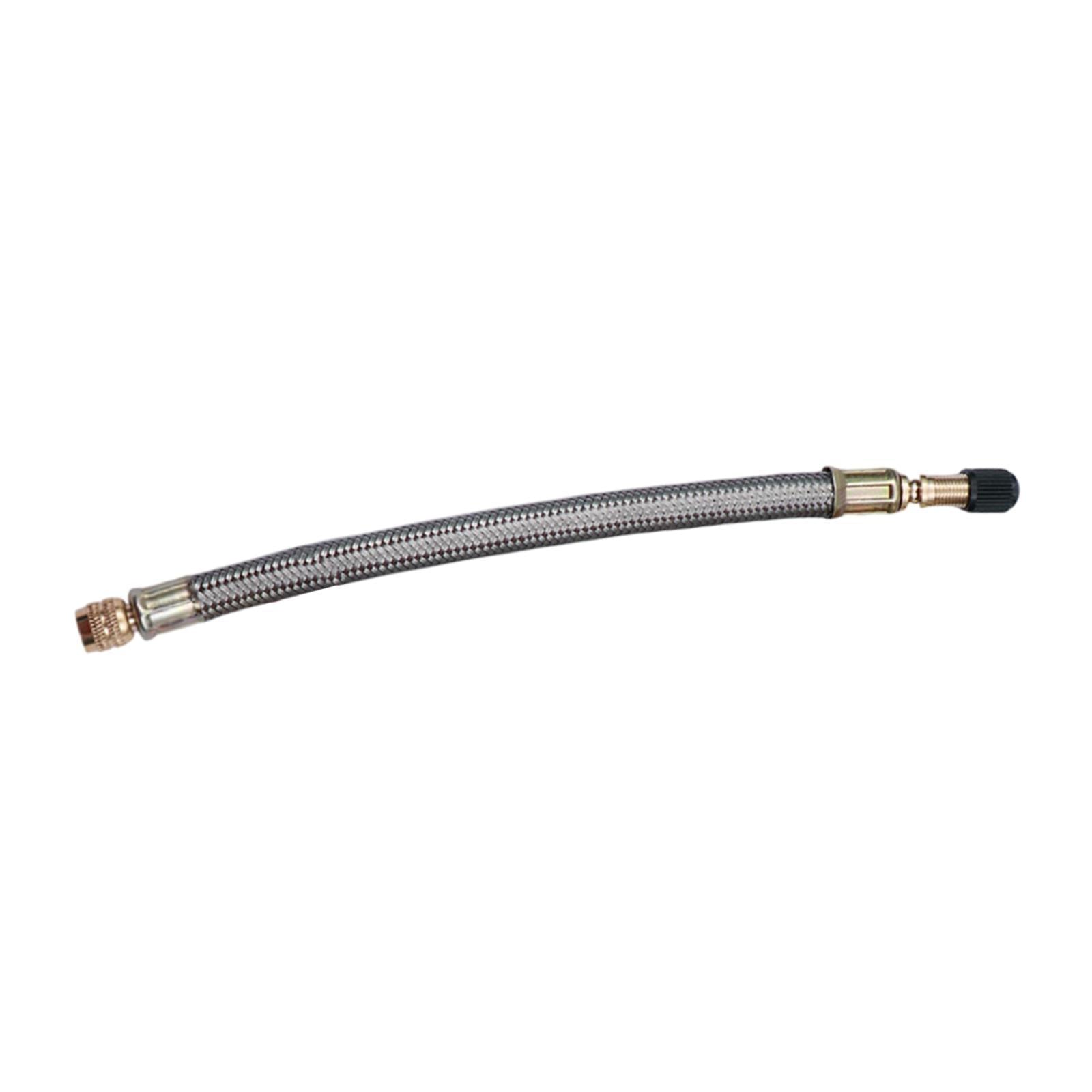 Tire Valve Extension Adapter for Bicycles Portable Air Compressor Bikes 210mm metal sleeve