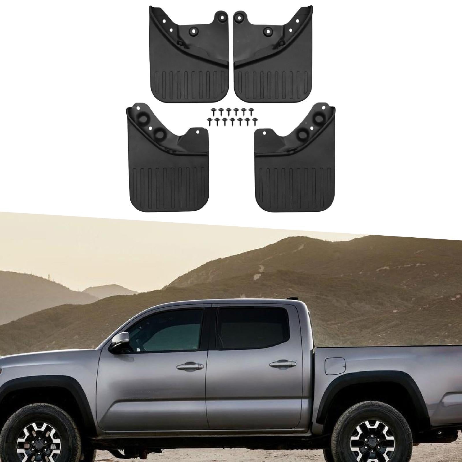 4x Splash Guards Mudflaps Protector for Toyota Tacoma 2024 2025 Utility