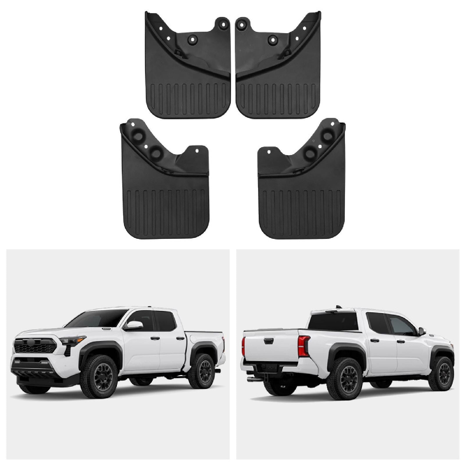 4x Splash Guards Mudflaps Protector for Toyota Tacoma 2024 2025 Utility