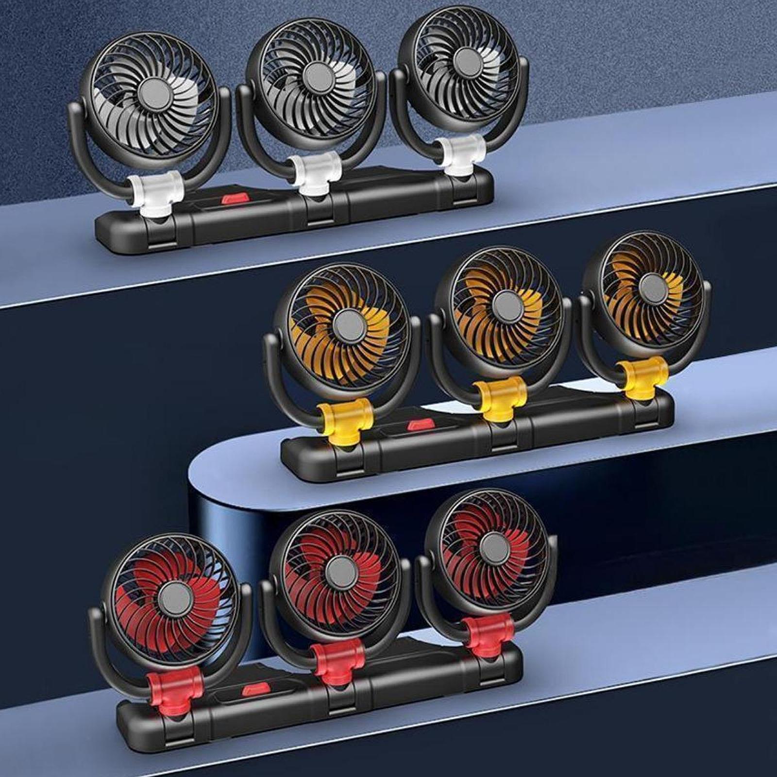 Car Cooling Fan Powerful 360 Degree Rotatable Car Fan for RV Truck Boat