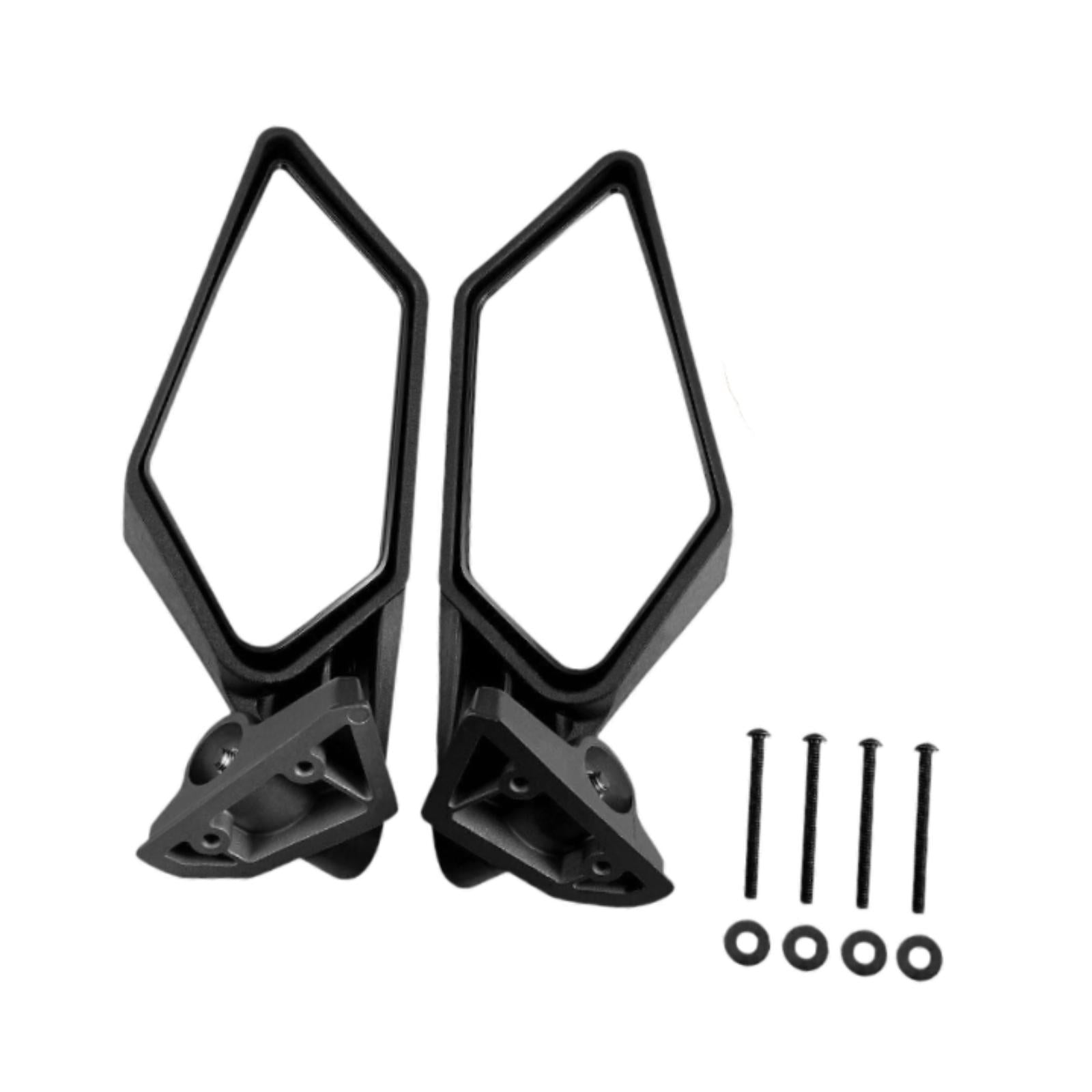 2Pcs UTV Rear View Side Mirrors Portable Adjustable for Maverick x3 Max