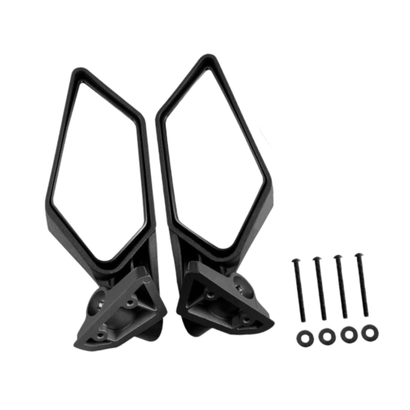 2Pcs UTV Rear View Side Mirrors Portable Adjustable for Maverick x3 Max