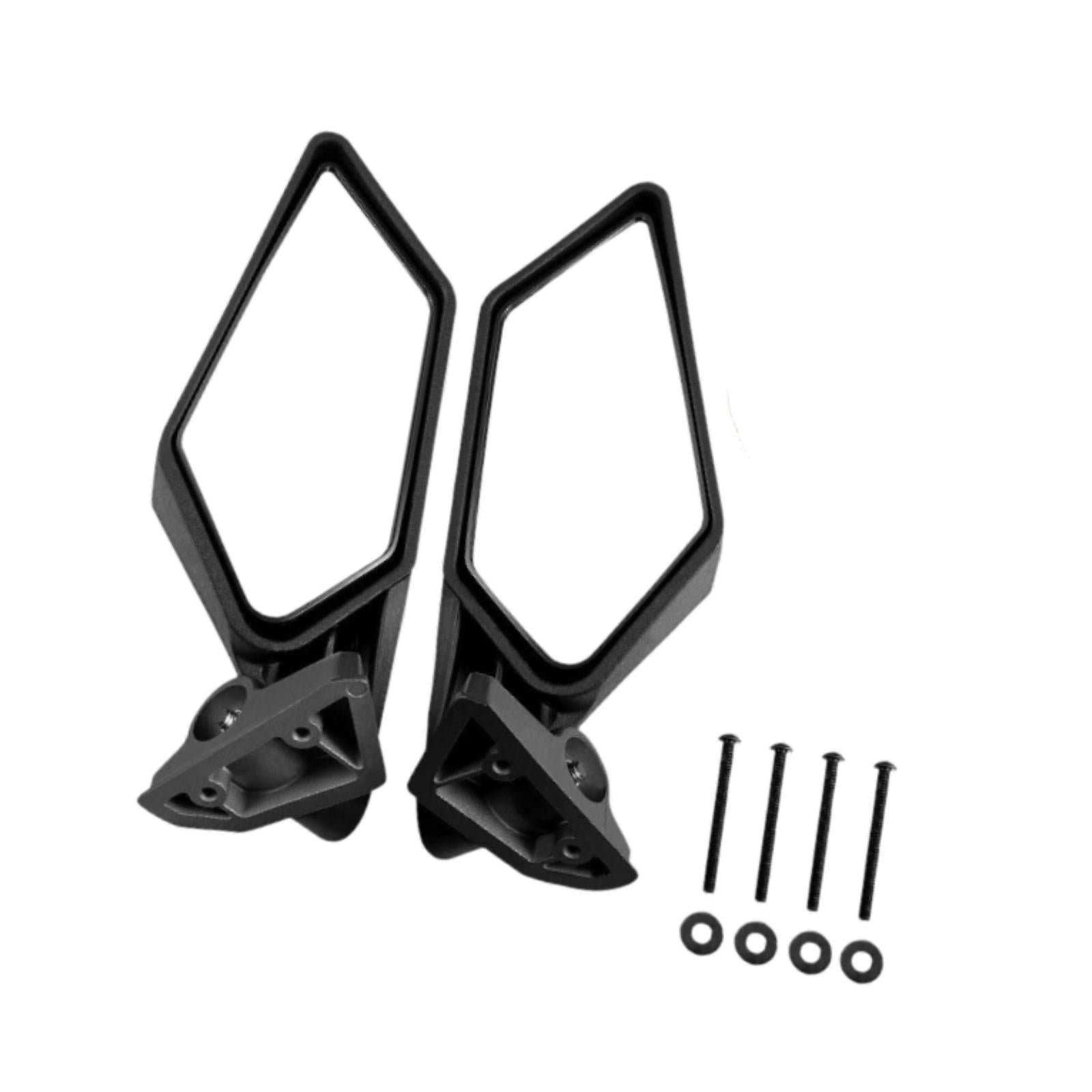 2Pcs UTV Rear View Side Mirrors Portable Adjustable for Maverick x3 Max