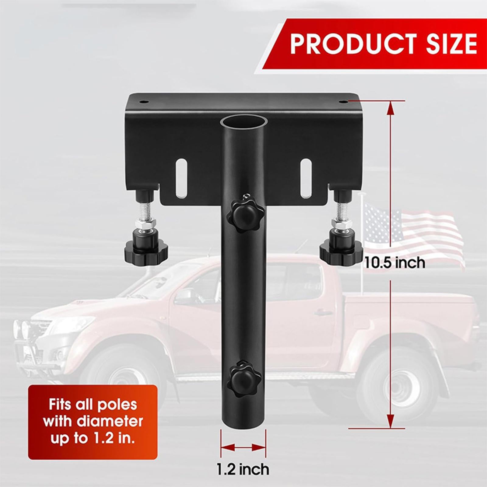 Generic Truck Flag Pole Mount Support Travel Outdoor Trailer Flagpole Holder
