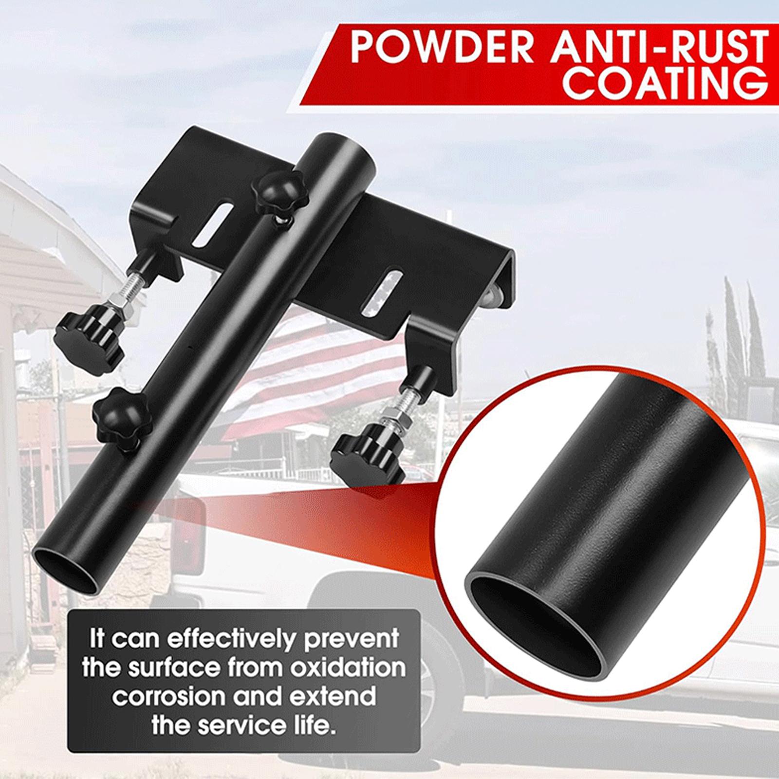 Generic Truck Flag Pole Mount Support Travel Outdoor Trailer Flagpole Holder