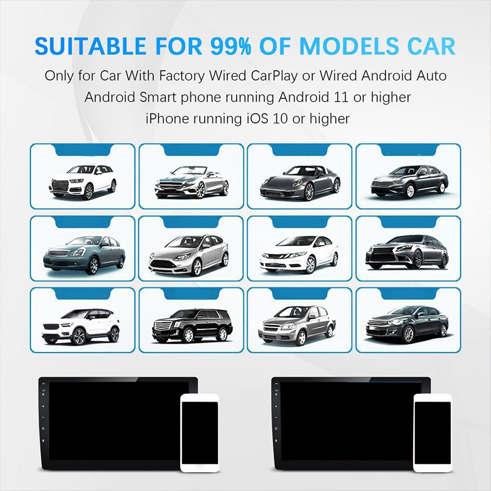 Wireless Car and Phone Adapter Smart Connectivity Converts Wired to Wireless