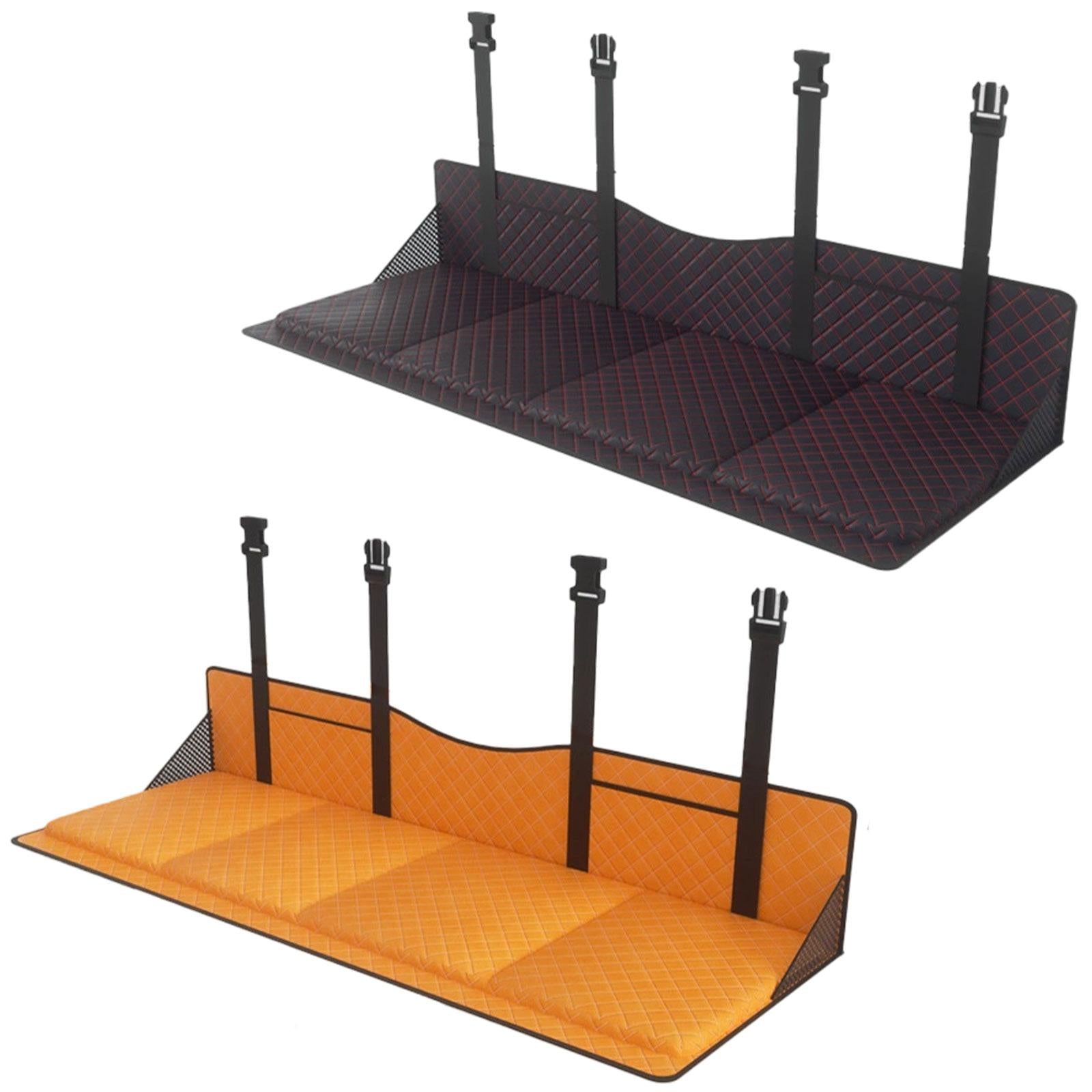 Car Rear Seat Mattress Extension Plate for Sleeping Foldable Simple Assembly Orange