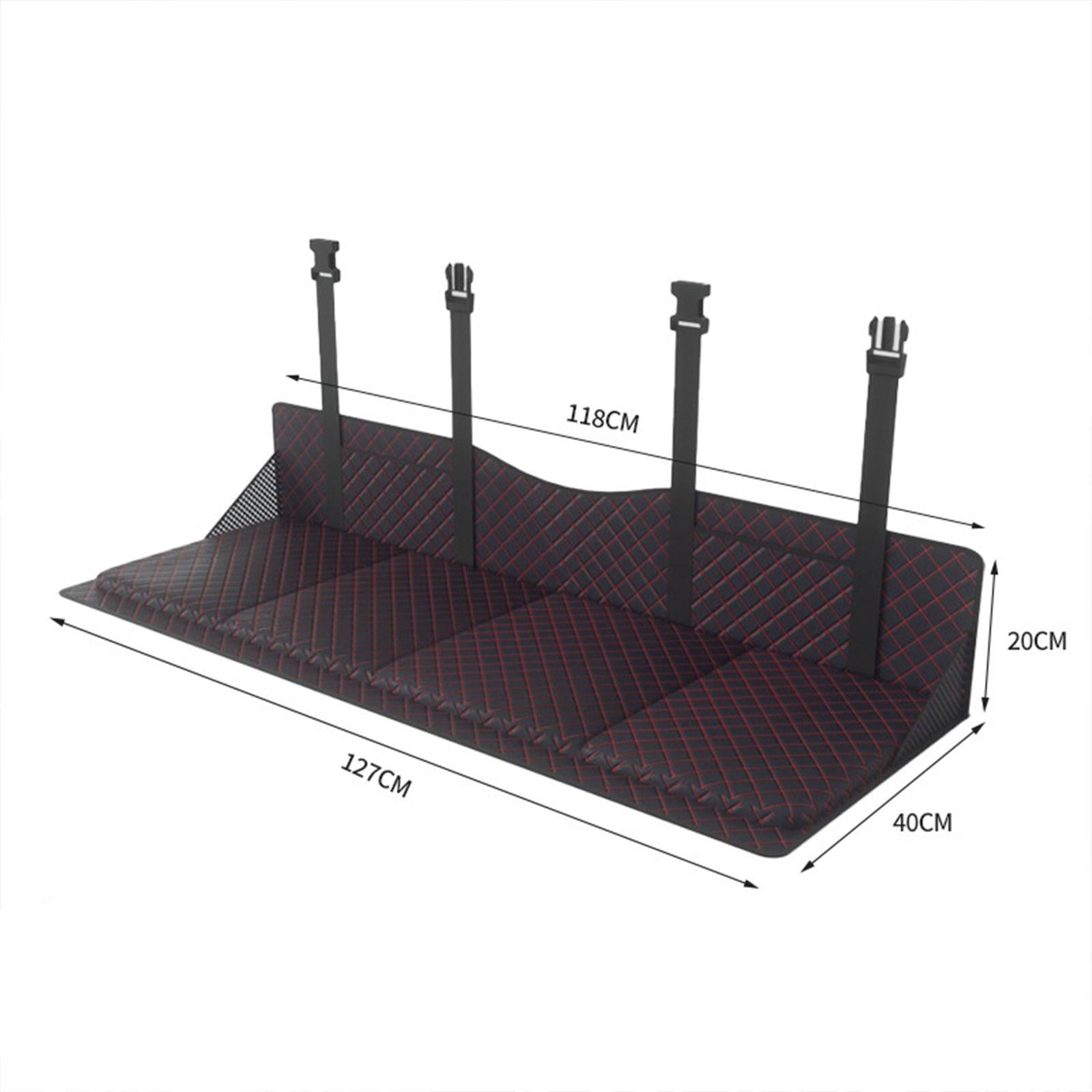 Car Rear Seat Mattress Extension Plate for Sleeping Foldable Simple Assembly Black