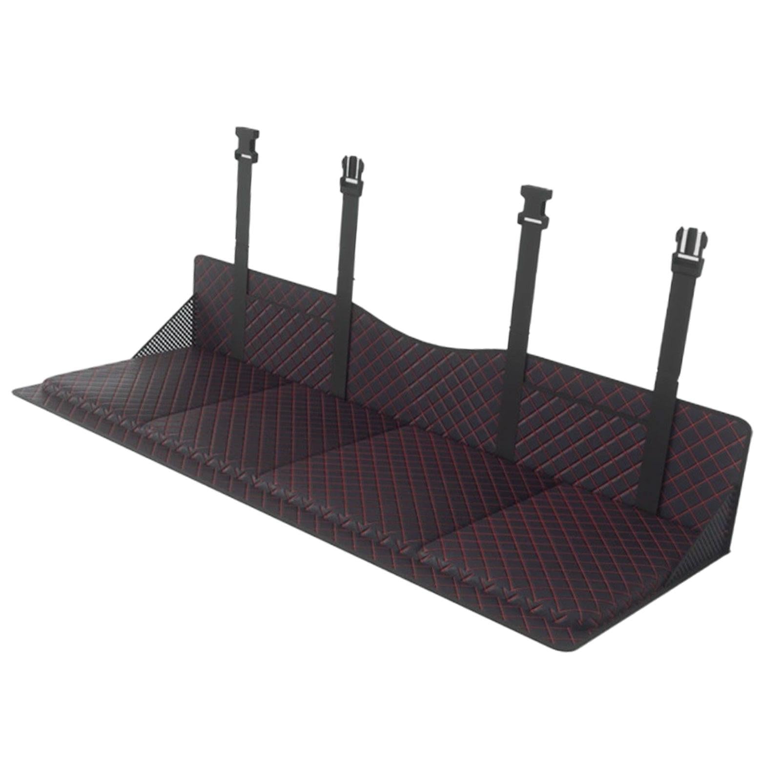Car Rear Seat Mattress Extension Plate for Sleeping Foldable Simple Assembly Black