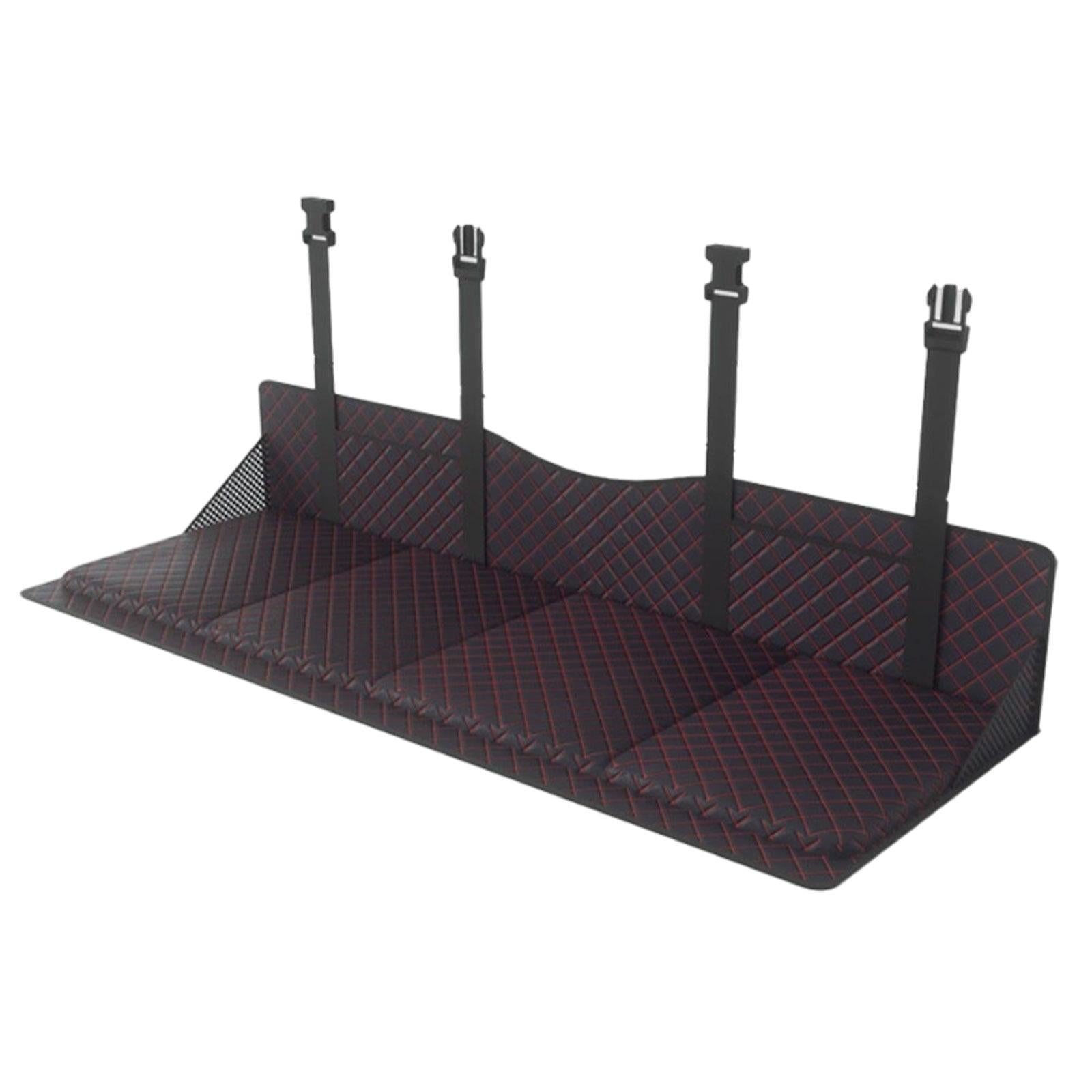 Car Rear Seat Mattress Extension Plate for Sleeping Foldable Simple Assembly Black