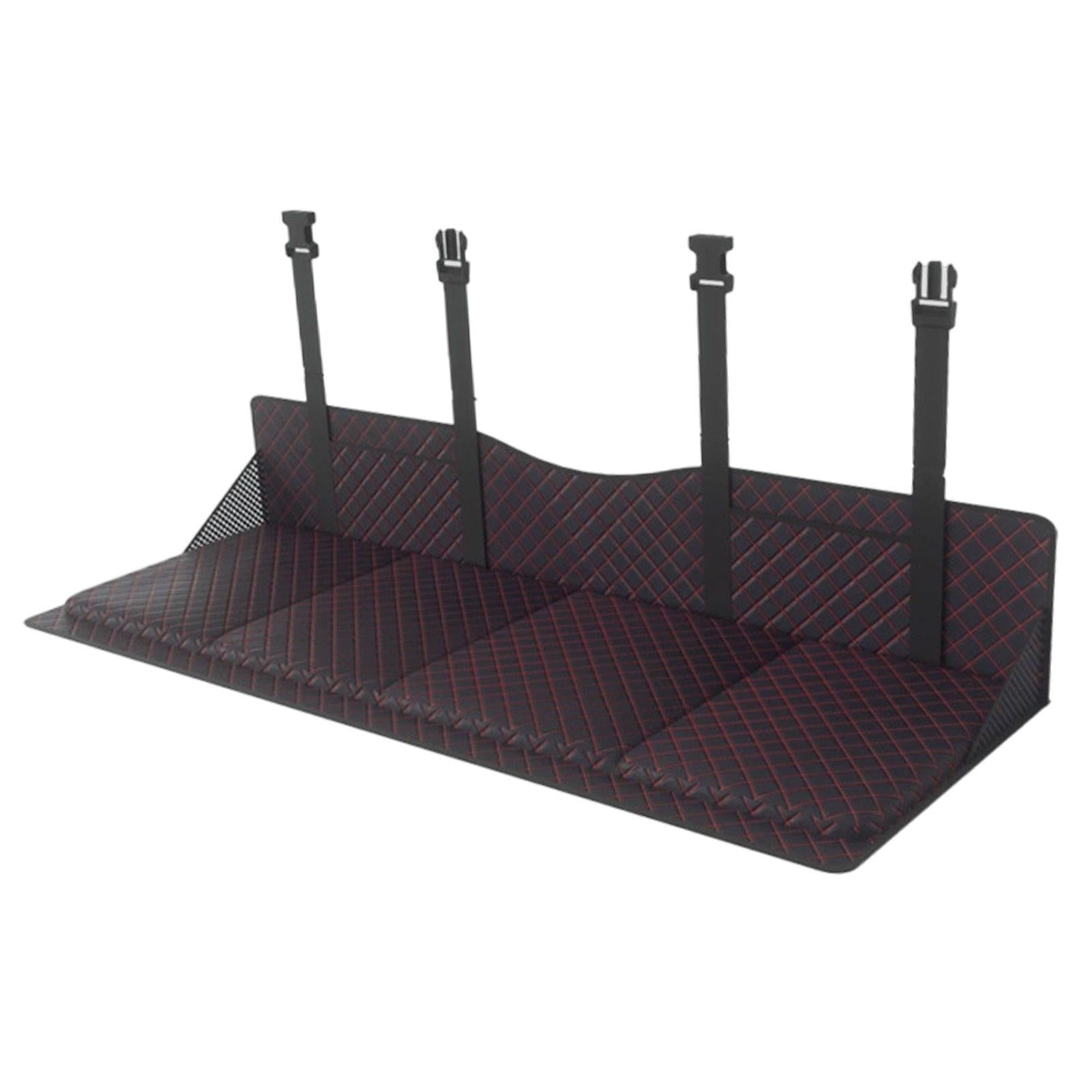 Car Rear Seat Mattress Extension Plate for Sleeping Foldable Simple Assembly Black