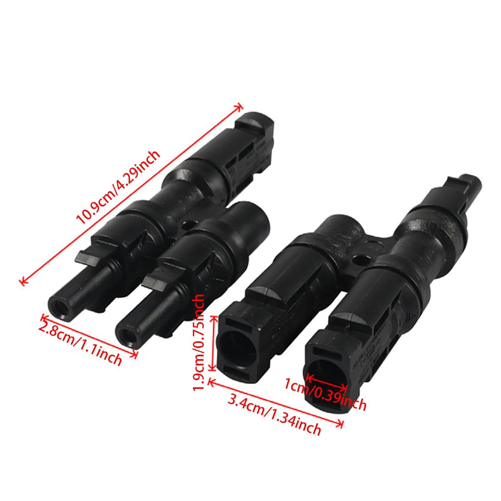 2 Pieces Generic RV Solar Y Branch Connector for Industrial Application