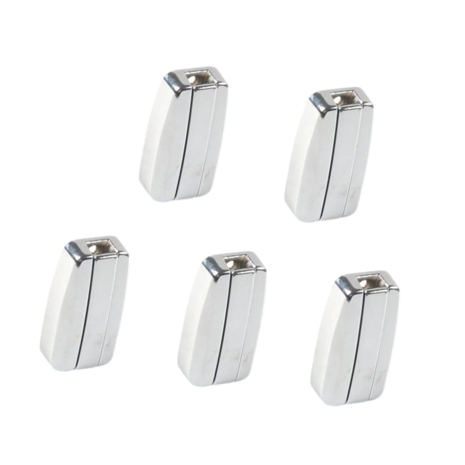 5Pcs Single Wall Hook Wall Mounted Ornament Gifts Sturdy Decorative Foldable Silver