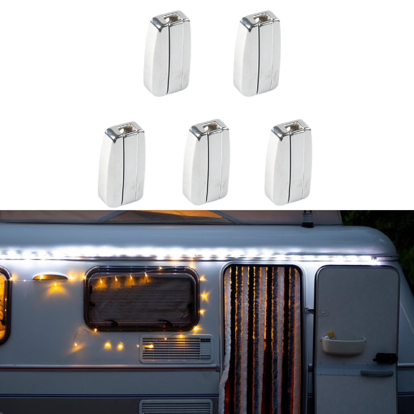 5Pcs Single Wall Hook Wall Mounted Ornament Gifts Sturdy Decorative Foldable Silver