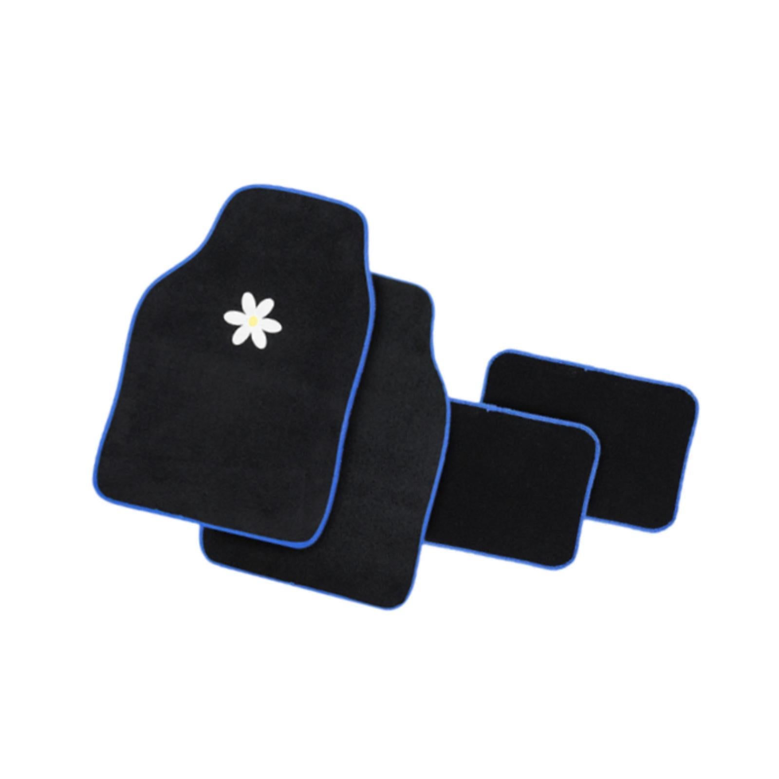 4x Generic Auto Floor Mats Soft Breathable Wear Resistant Portable Anti Slip