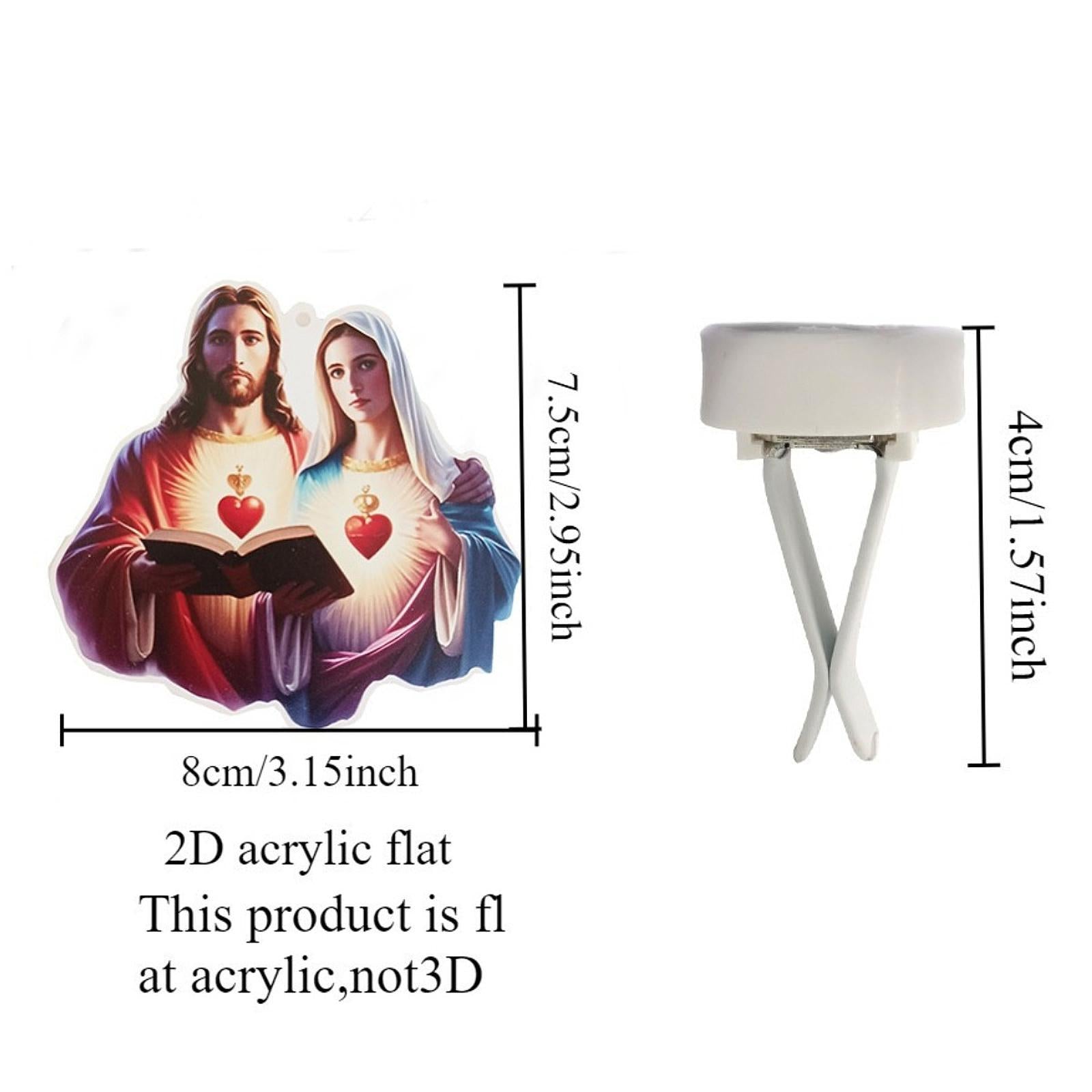 Generic Car Air Outlet Clip Jesus and Wife Shape Unique Interior Decoration