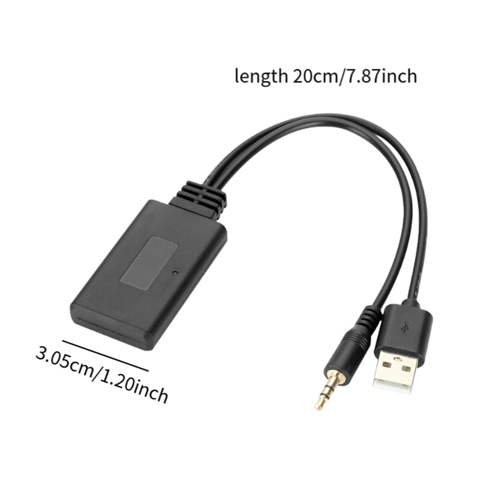 Car Music Adapter Black Easy Use Audio Receiver for Car Headphones Home