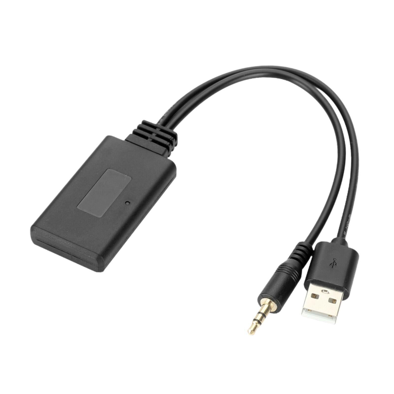 Car Music Adapter Black Easy Use Audio Receiver for Car Headphones Home