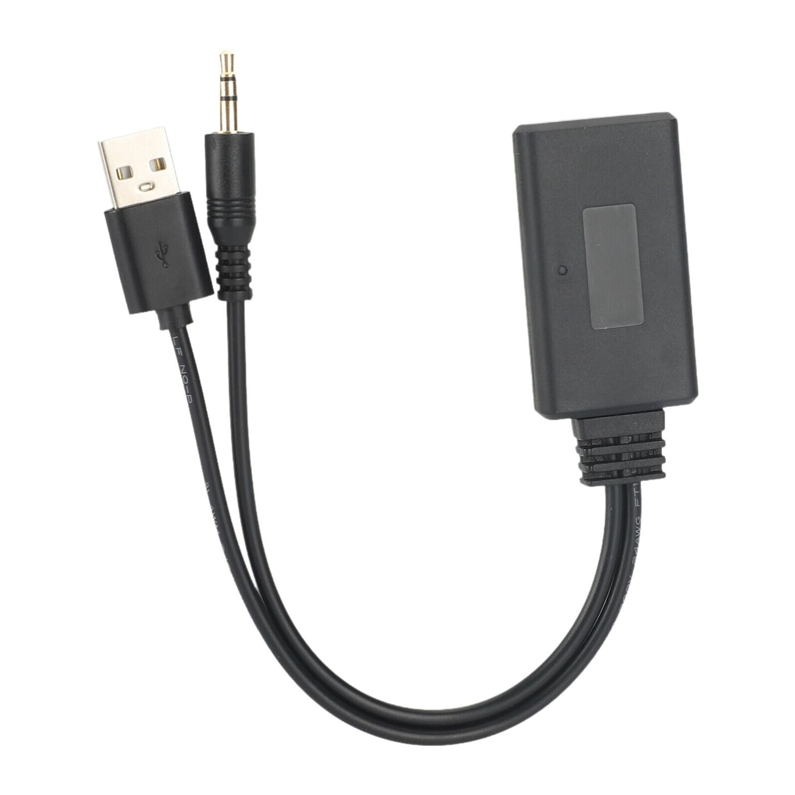 Car Music Adapter Black Easy Use Audio Receiver for Car Headphones Home