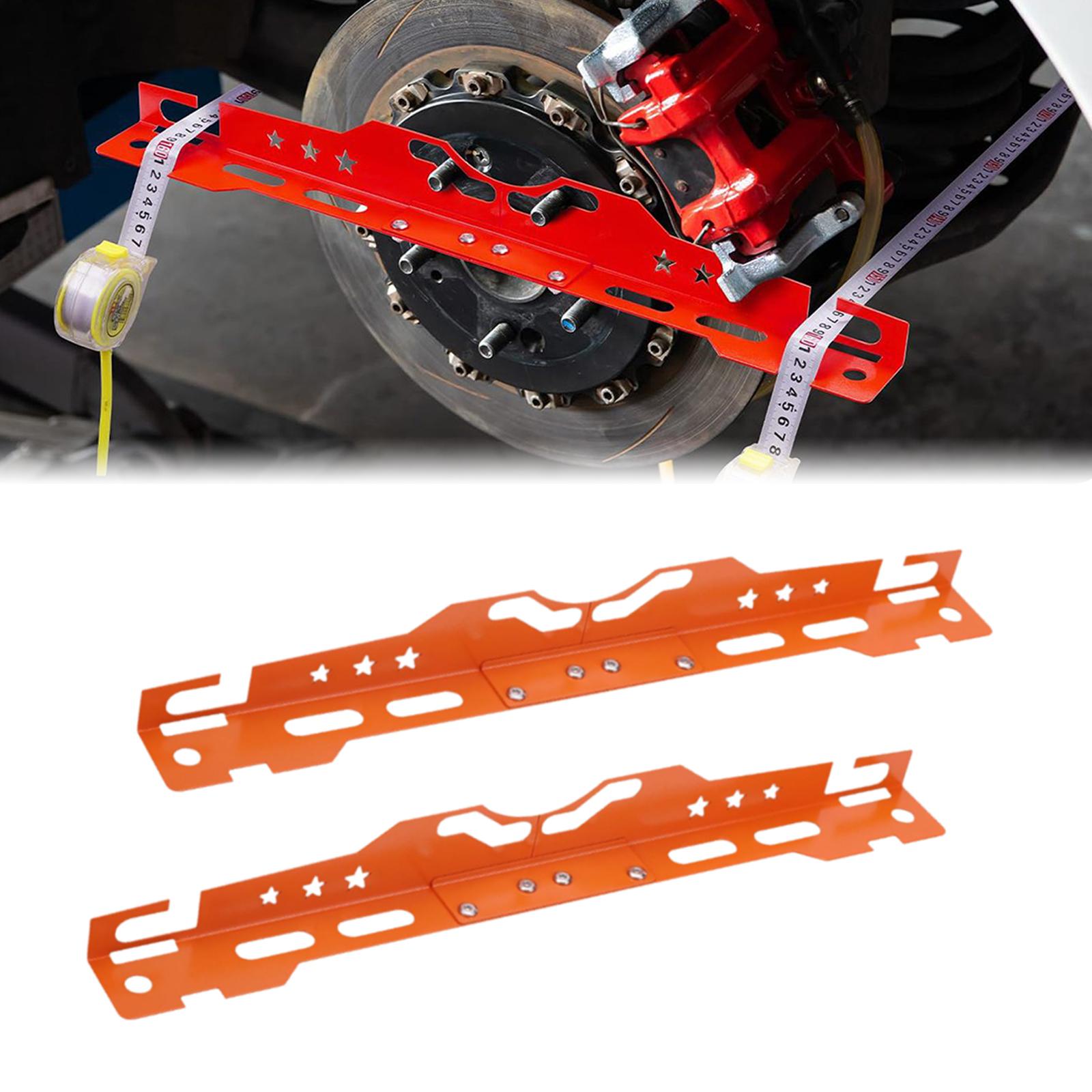 2x Heavy Duty Wheel Alignment Tools Aluminum Alloy for Truck Automotive Orange