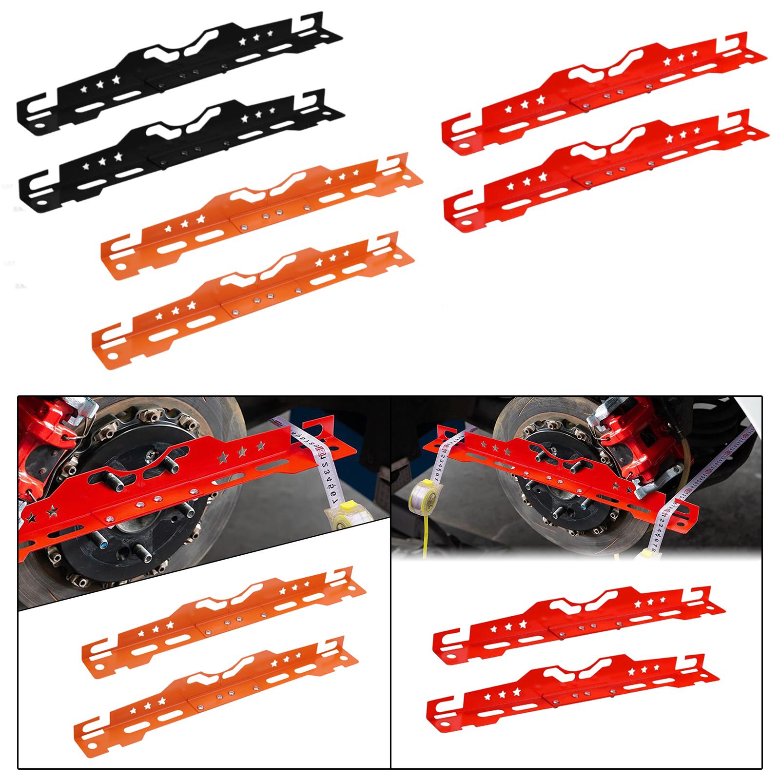 2x Heavy Duty Wheel Alignment Tools Aluminum Alloy for Truck Automotive Orange