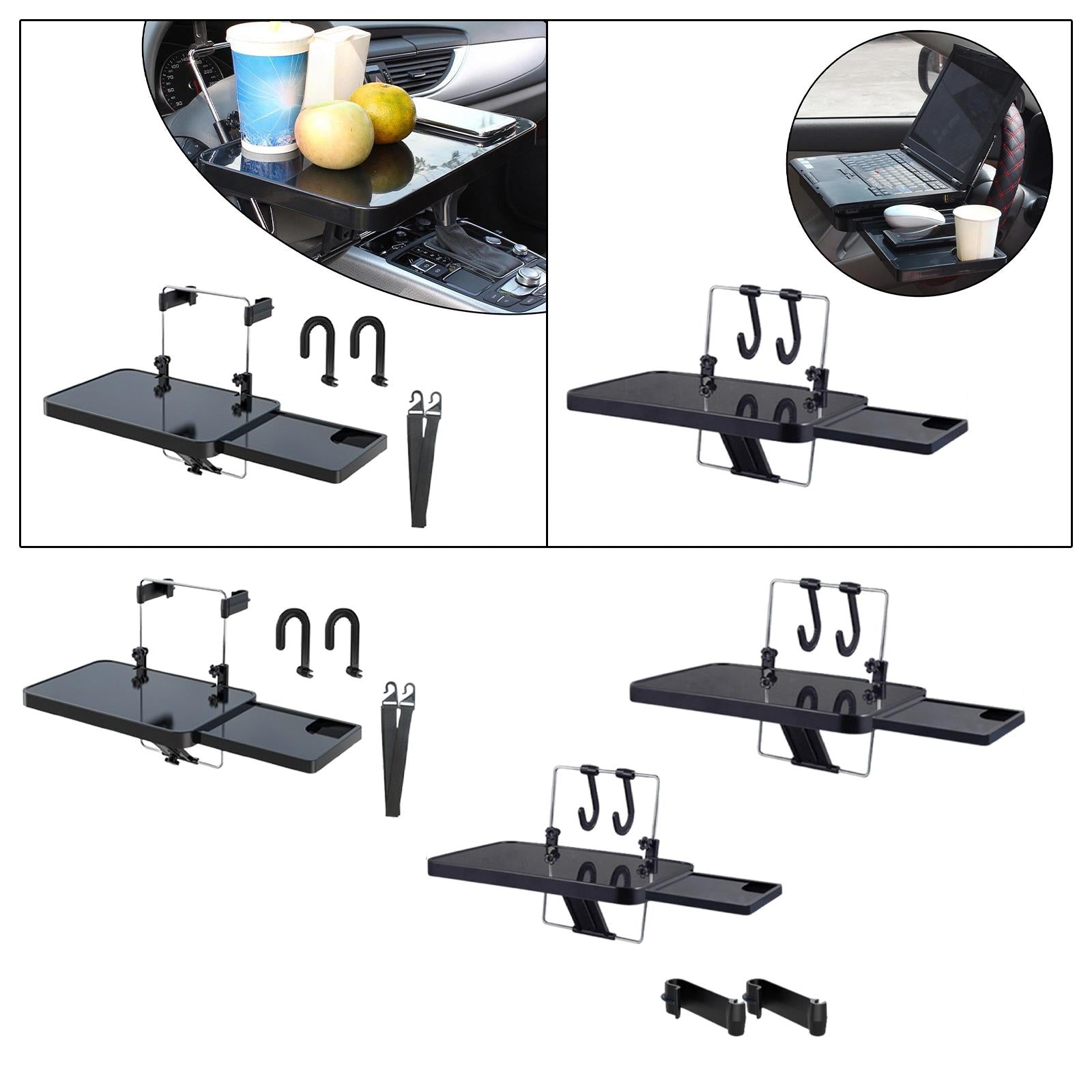 Car Steering Wheel Seat Tray Foldable Car Backseat Organizer for Eating Style A