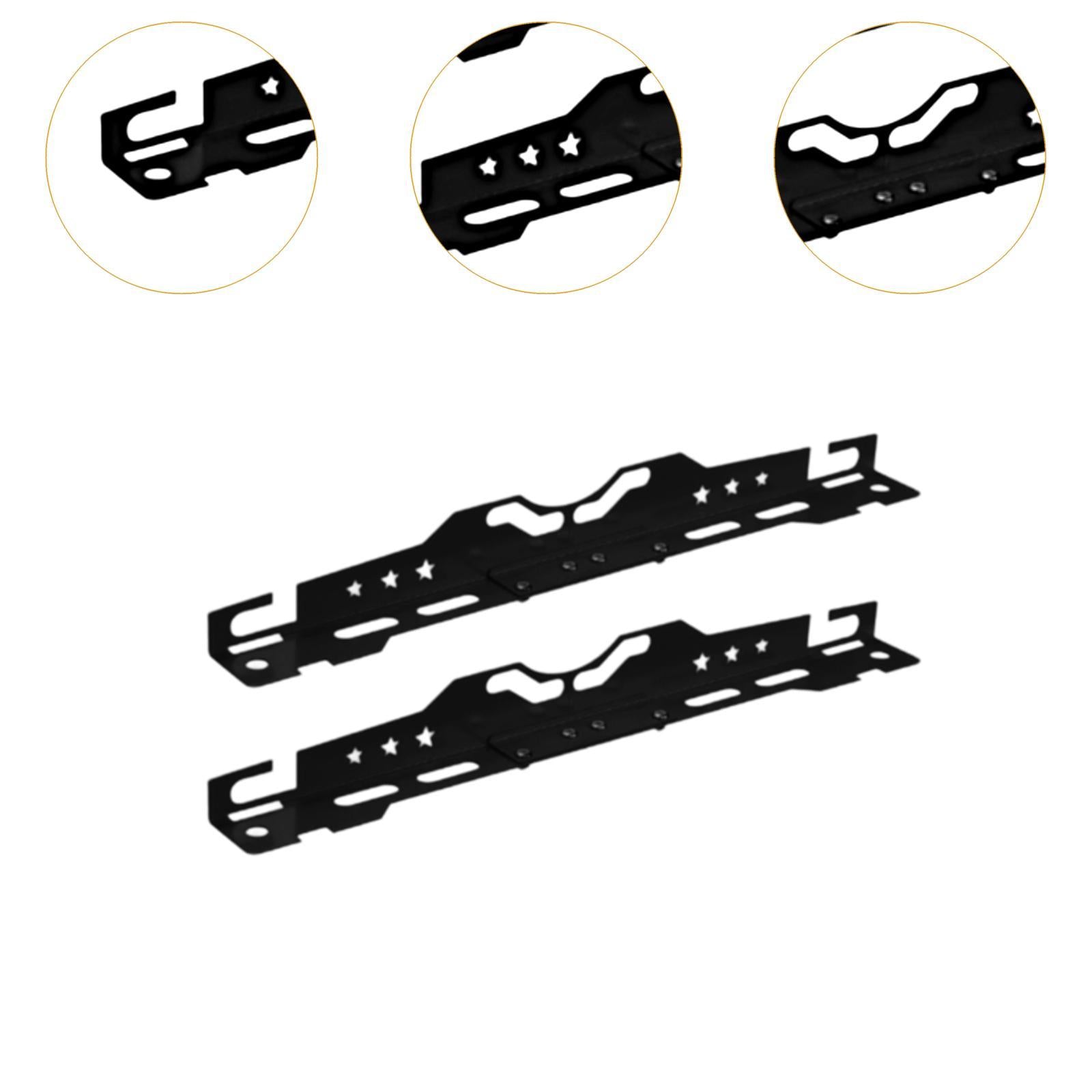 2x Heavy Duty Wheel Alignment Tools Aluminum Alloy for Truck Automotive Black