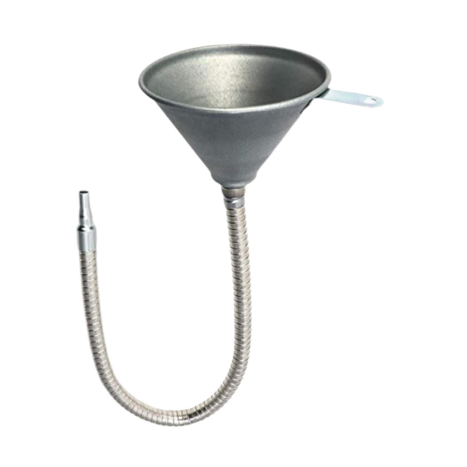Spout Funnel Automotive Use Portable Metal Funnel for Oils Fuel Liquids 630mm Funnel