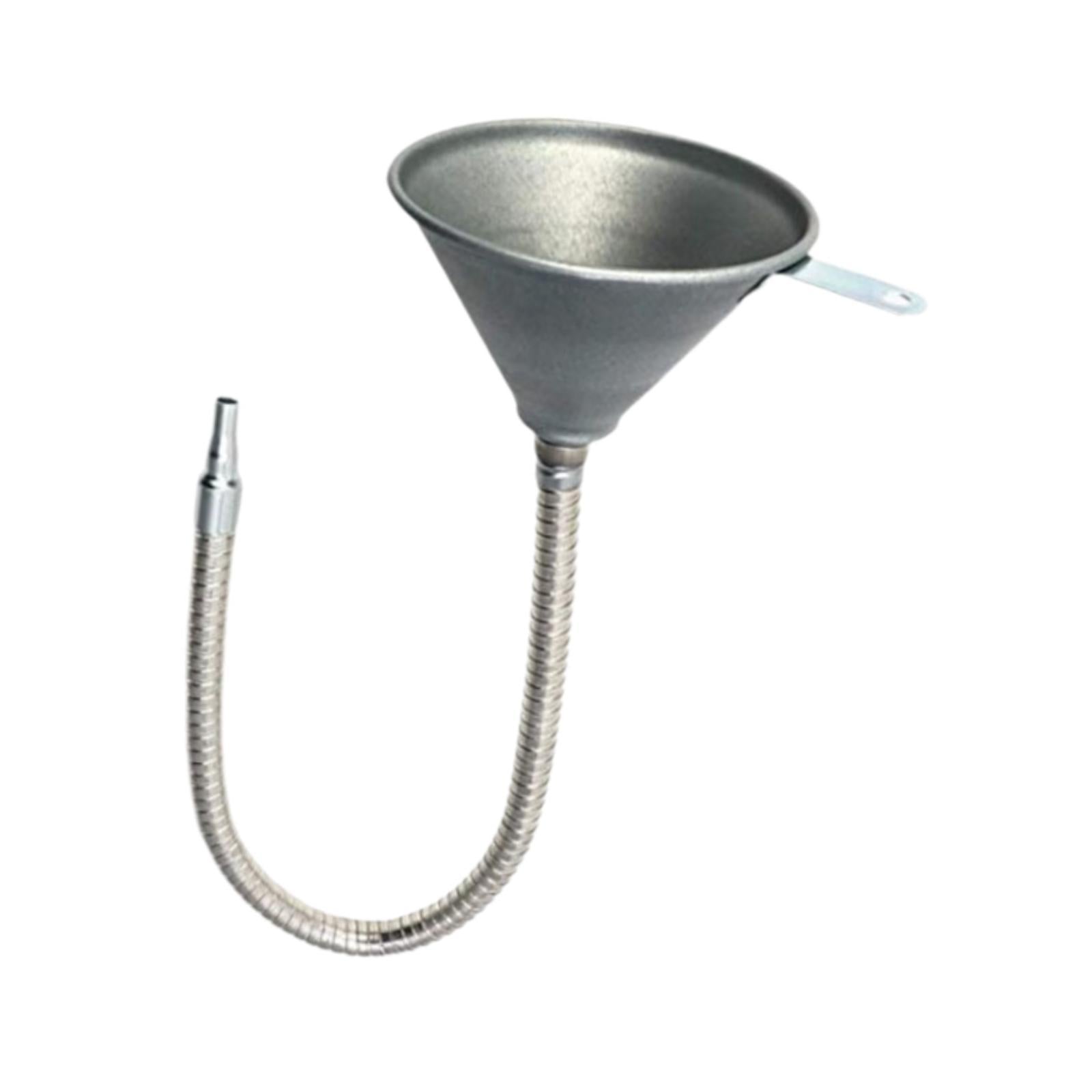 Spout Funnel Automotive Use Portable Metal Funnel for Oils Fuel Liquids 630mm Funnel