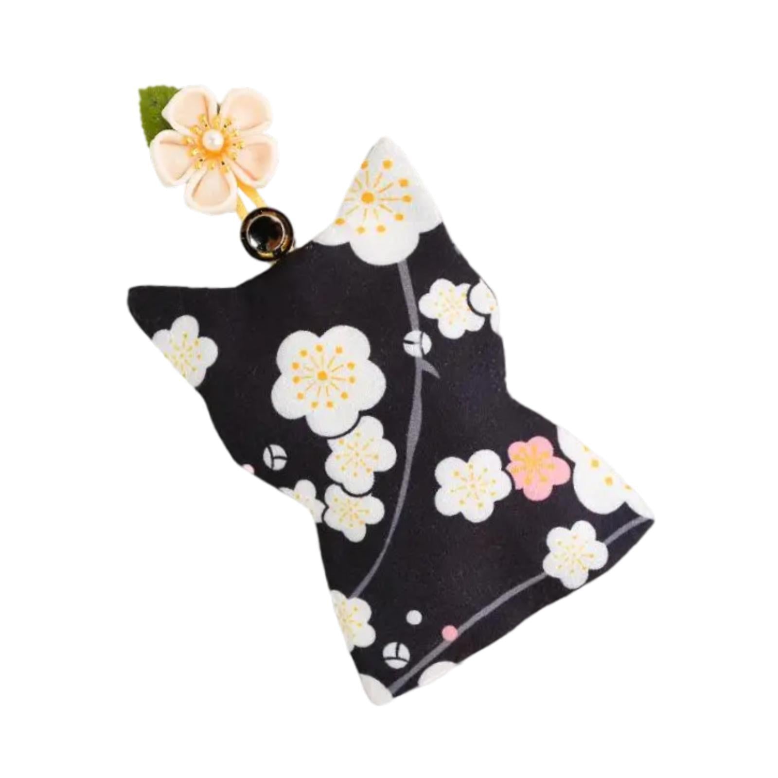 Pull Out Key Case Key Case Cover Portable Gift Cherry Blossom Car Keys Pouch Black Plum Bossom