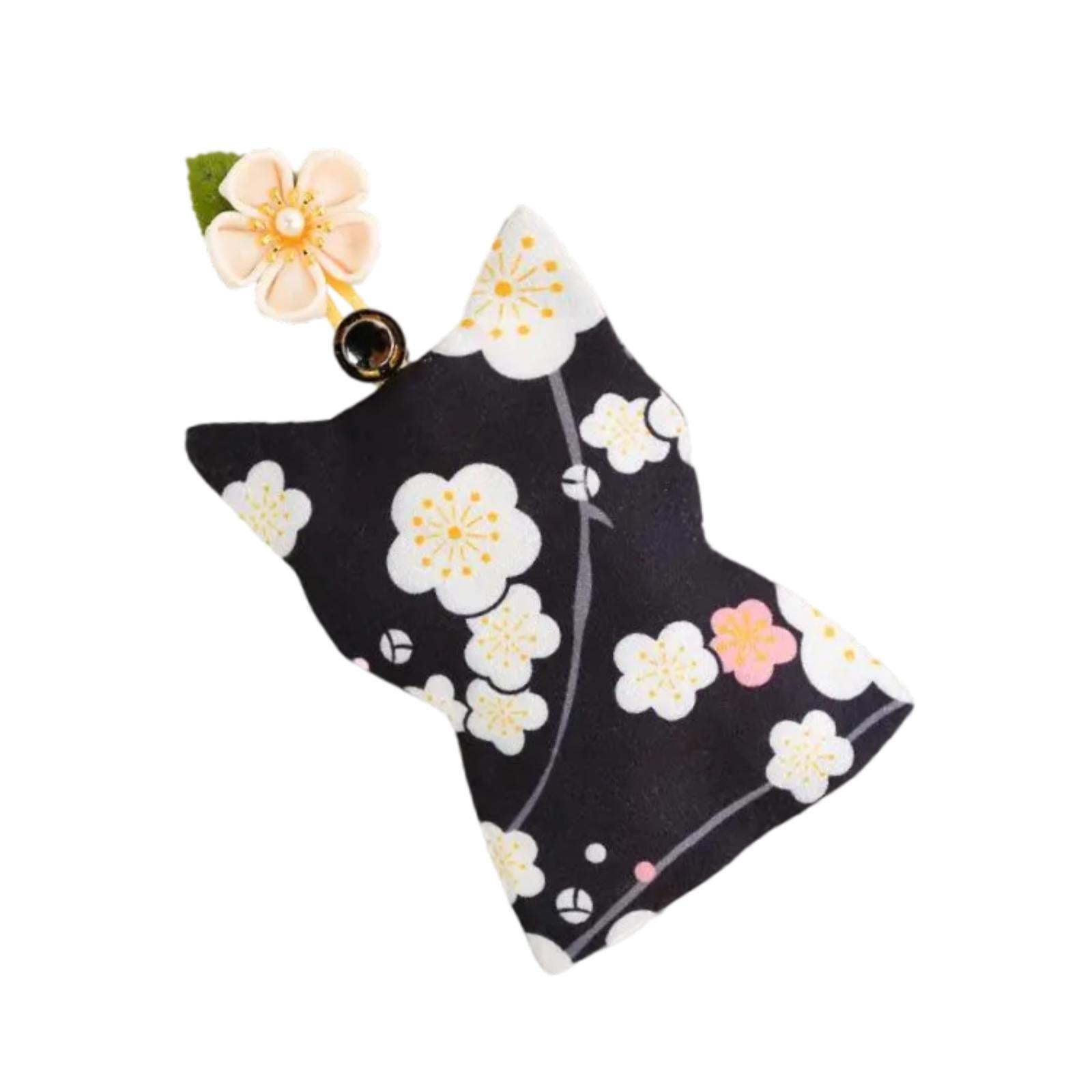 Pull Out Key Case Key Case Cover Portable Gift Cherry Blossom Car Keys Pouch Black Plum Bossom
