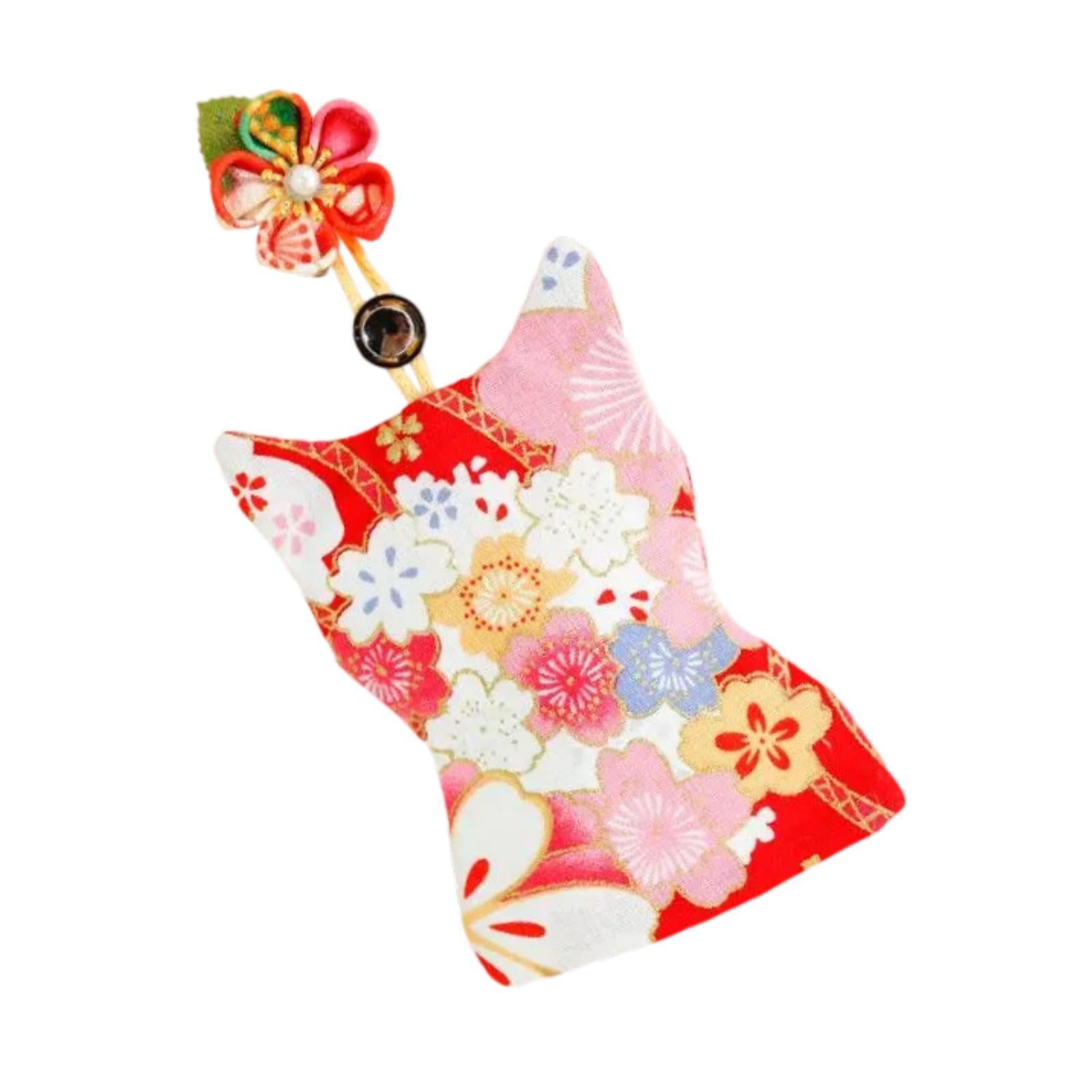 Pull Out Key Case Key Case Cover Portable Gift Cherry Blossom Car Keys Pouch Red Cherry Bossom