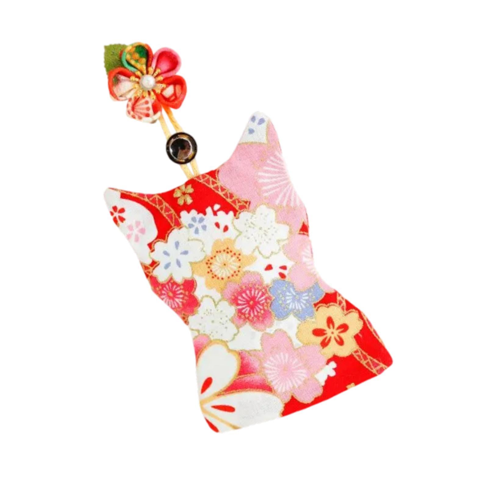 Pull Out Key Case Key Case Cover Portable Gift Cherry Blossom Car Keys Pouch Red Cherry Bossom