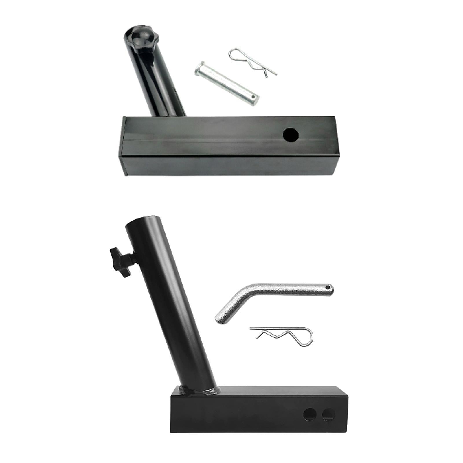 Flag Pole Mount Heavy Duty Black Flagpole Holder for Rvs Trucks Simple Hole