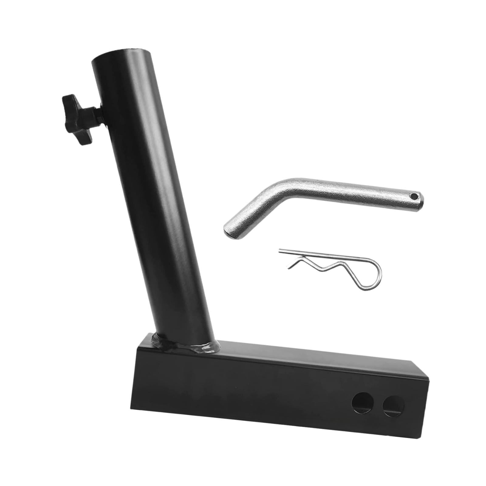 Flag Pole Mount Heavy Duty Black Flagpole Holder for Rvs Trucks Double Holes