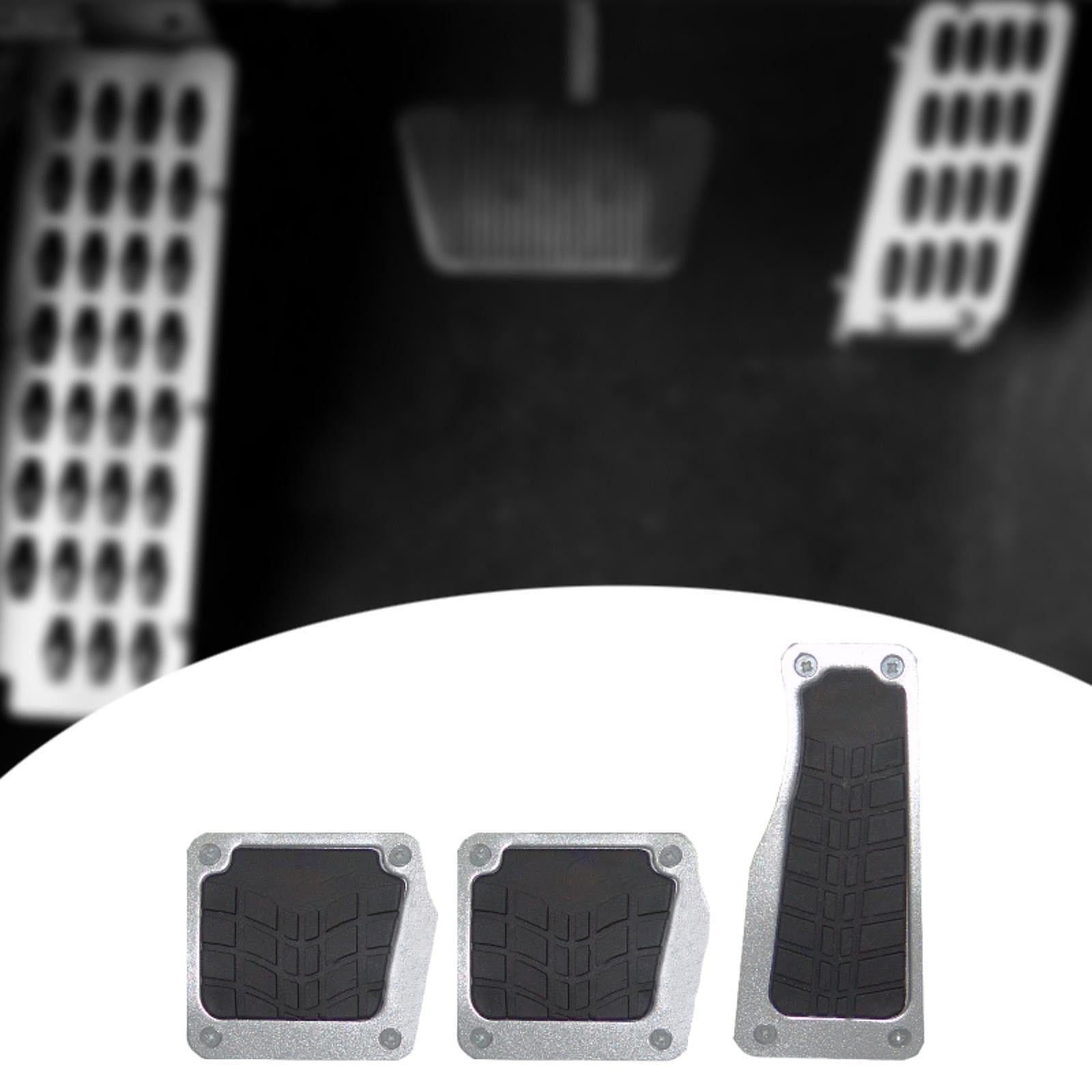 Generic Car Pedal Pads Repair for Automotive SUV Automobile Accessories Silver