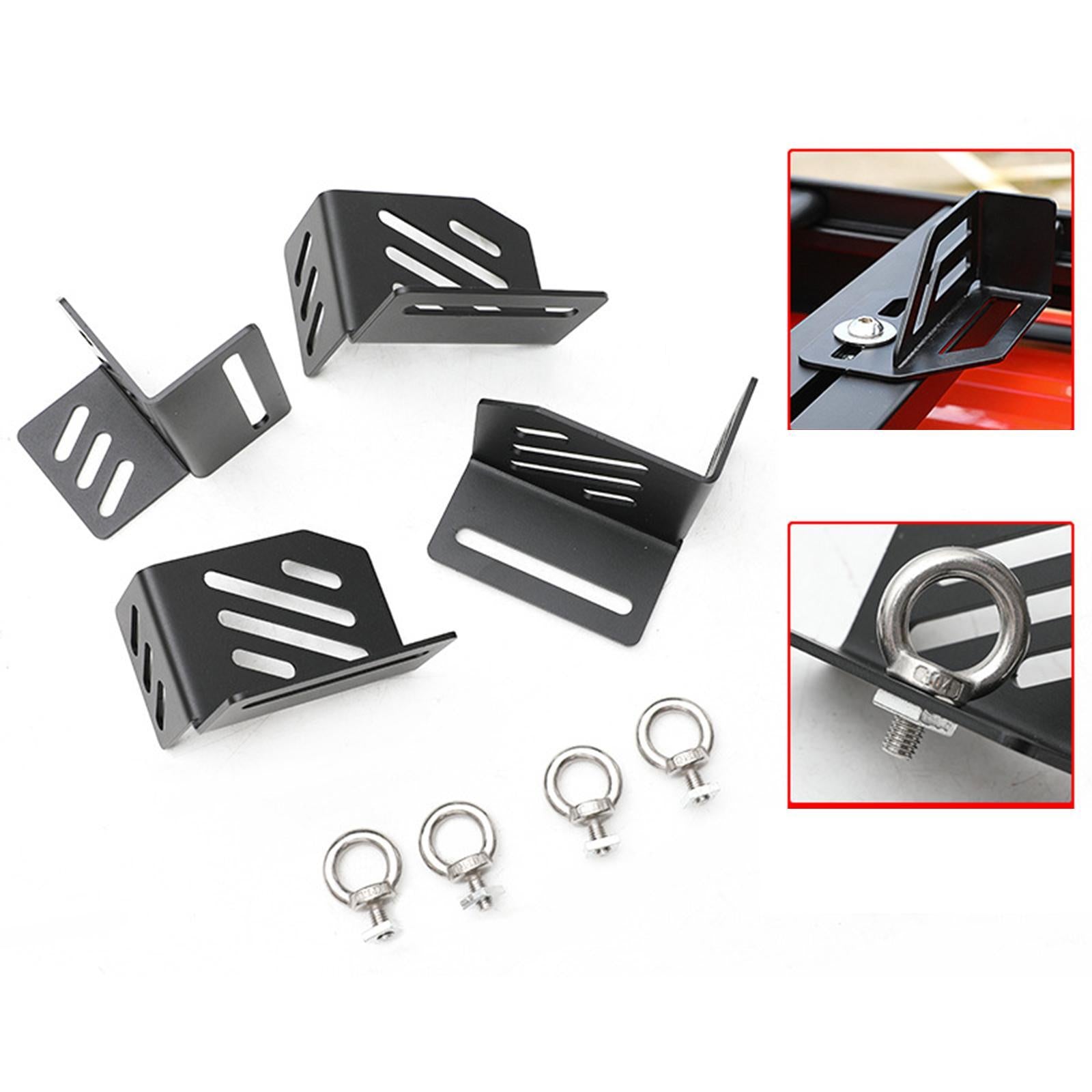 4x Generic Corner Brackets Kit Roof Box Installation Accessories