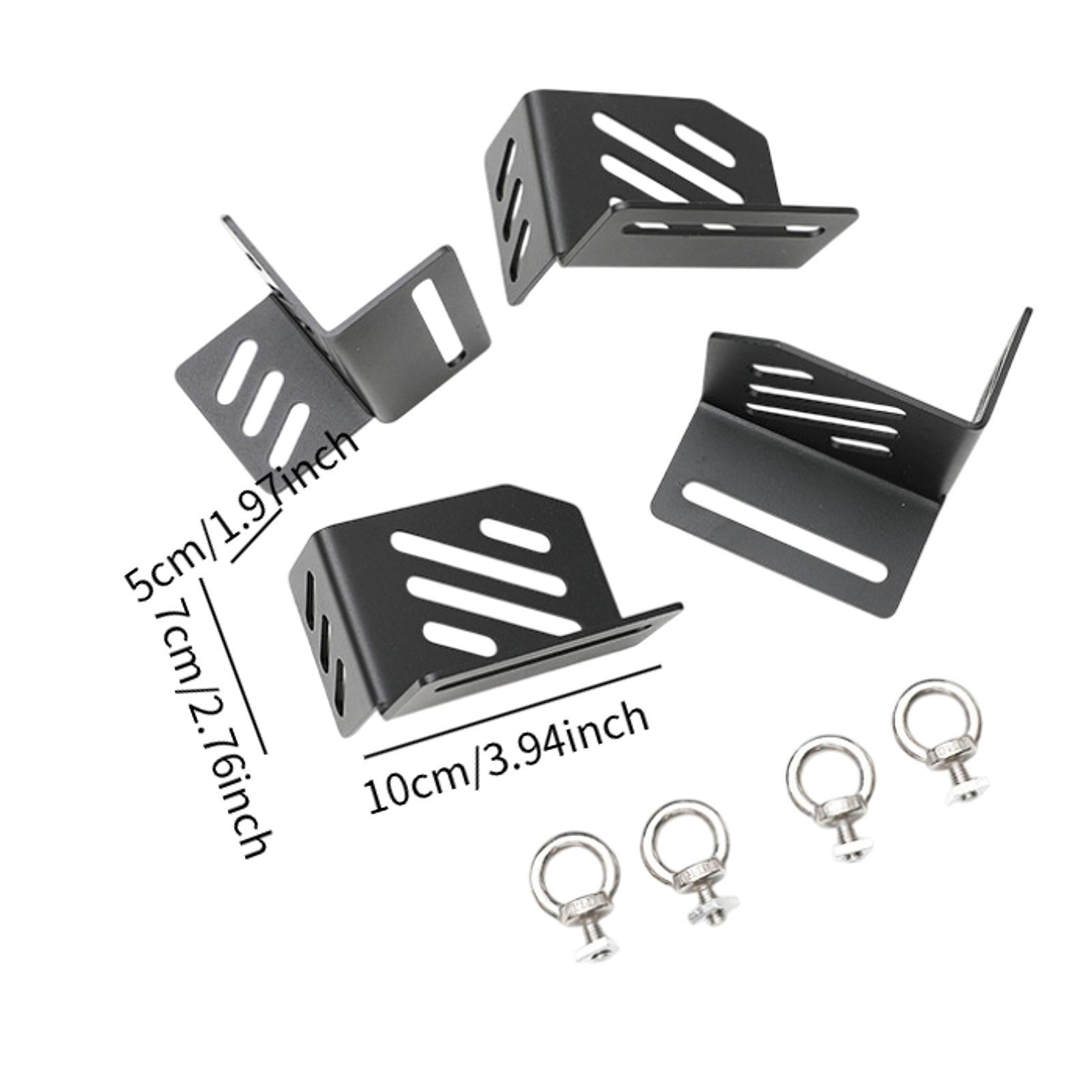 4x Generic Corner Brackets Kit Roof Box Installation Accessories