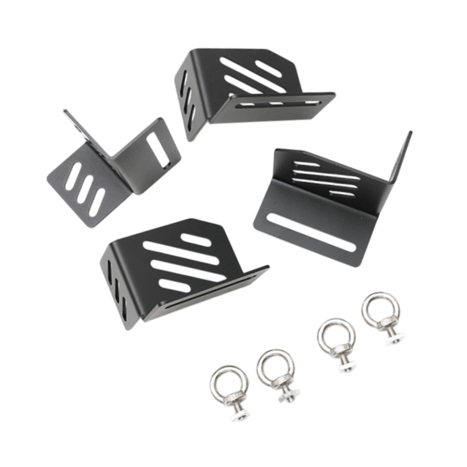 4x Generic Corner Brackets Kit Roof Box Installation Accessories