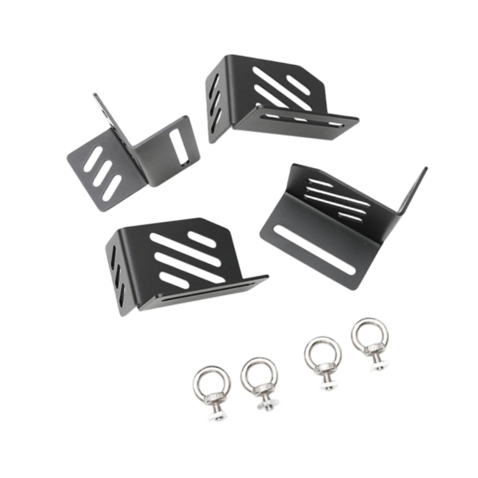 4x Generic Corner Brackets Kit Roof Box Installation Accessories