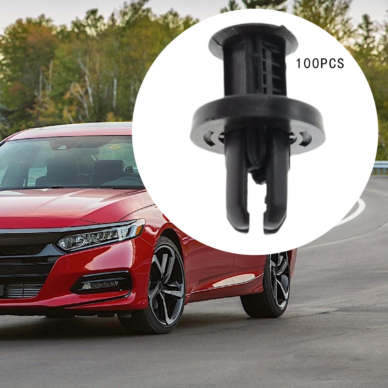 100 Pieces Front Rear Bumper Retainer Clips 91505TM8003 for Honda Acura