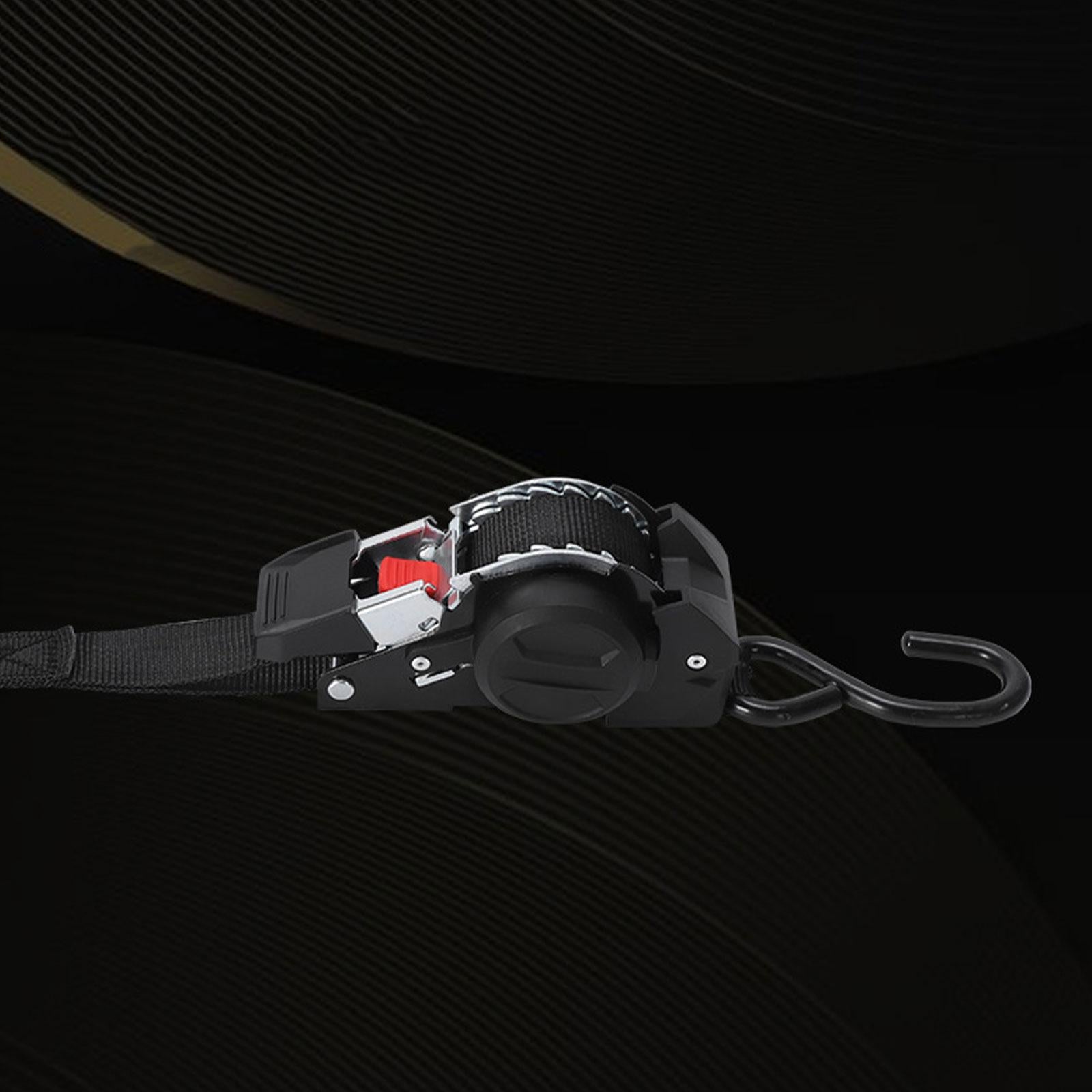 Retractable Ratchet Strap Auto Retract Ratchet Tie Down Strap for Kayak