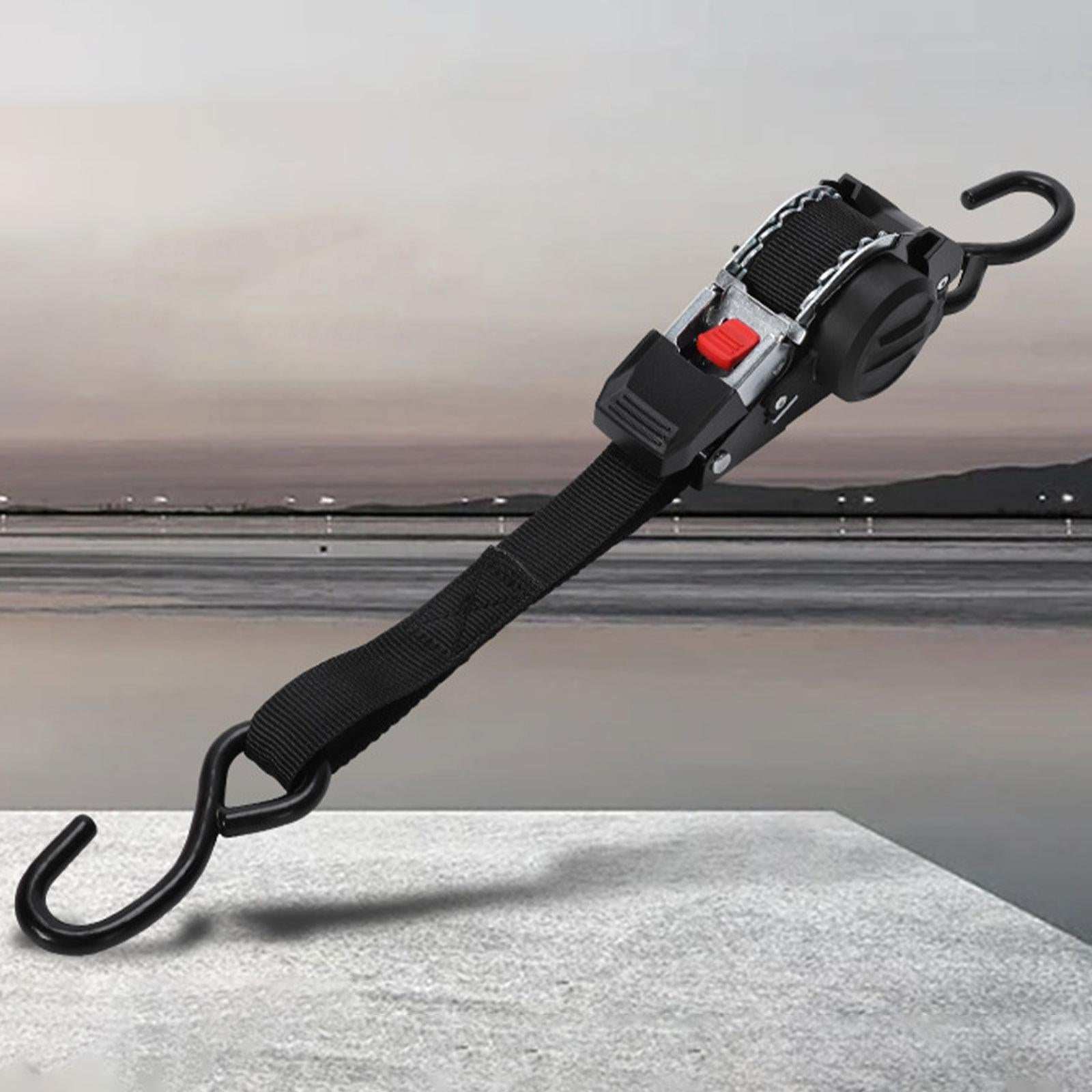 Retractable Ratchet Strap Auto Retract Ratchet Tie Down Strap for Kayak