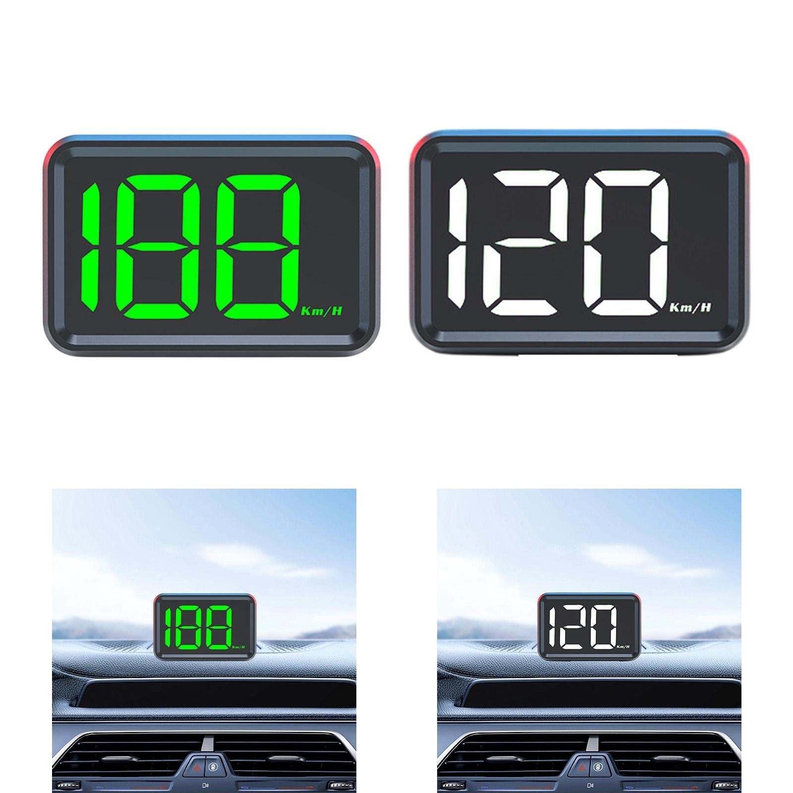 Generic HUD Speedometer 5V Comfortable Heads up Display for Motorcycles Green